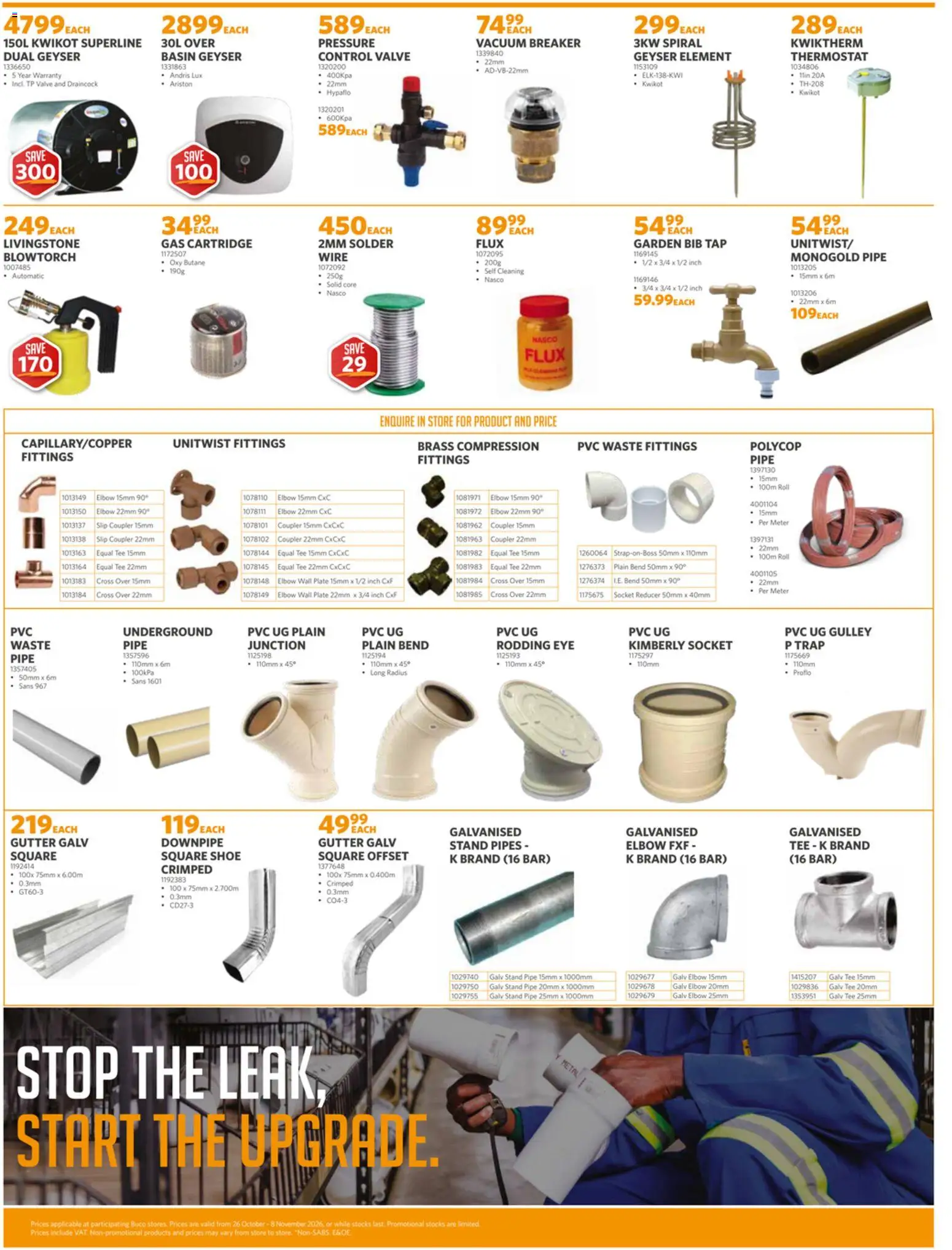 New BUCO catalogue – valid from 26/10/2026 | Page: 6