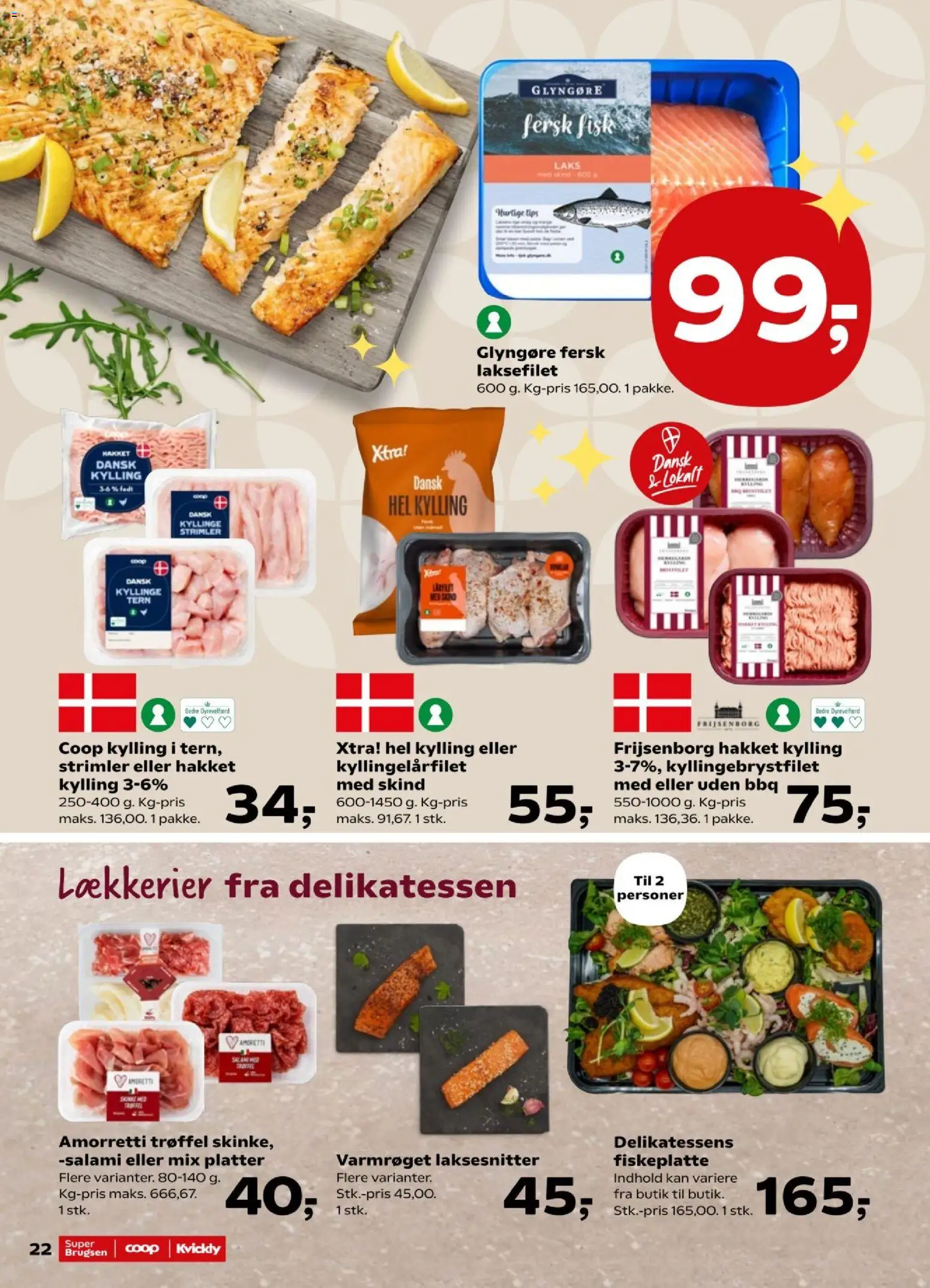 Kvickly tilbudsavis – gyldig fra 30/10/2026 | Side: 26 | Produkter: Salami, Fisk, Laks