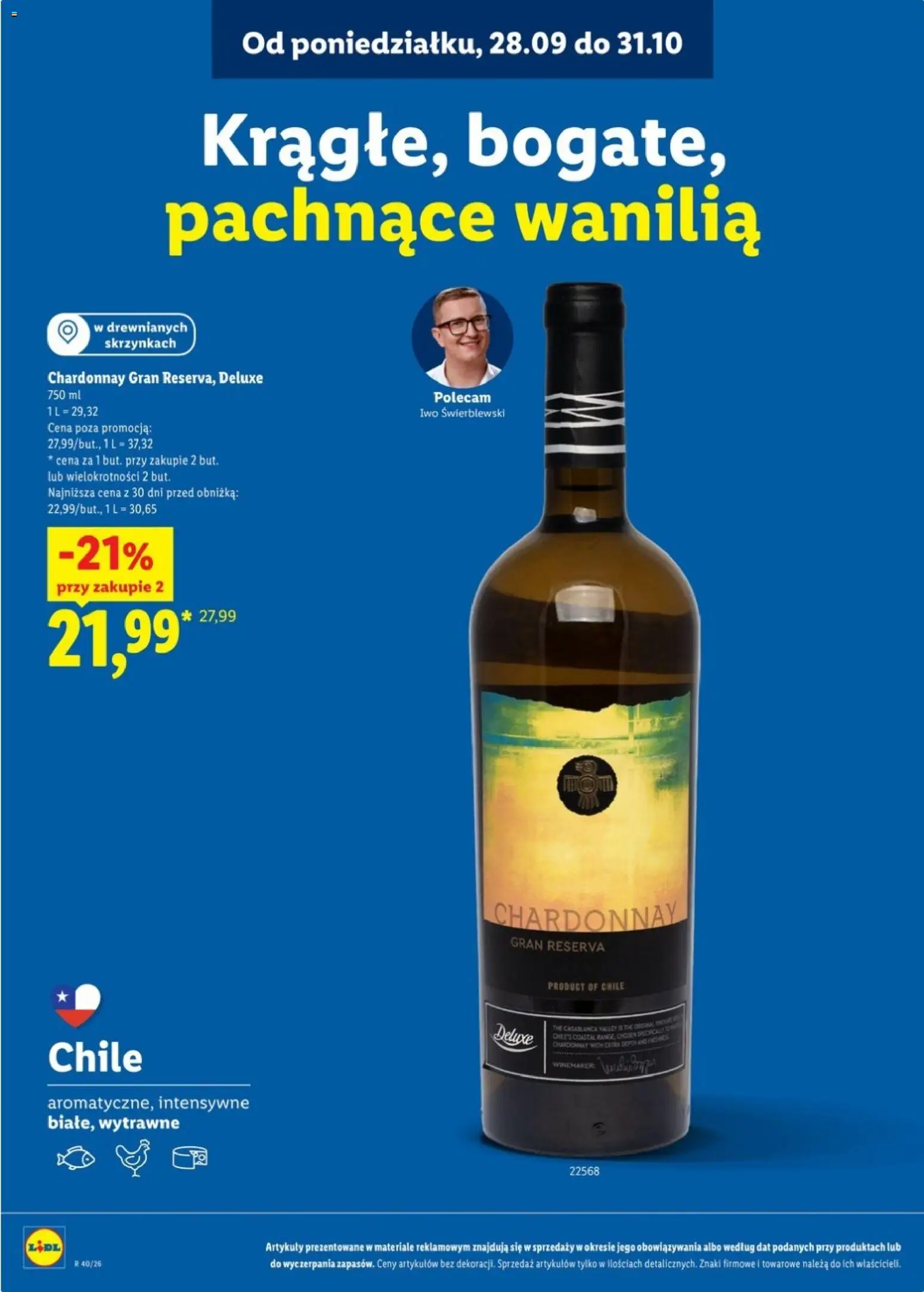 Lidl Katalog karta win od 28.09.2026 | Strona: 7 | Produkty: Chardonnay, Wanilia