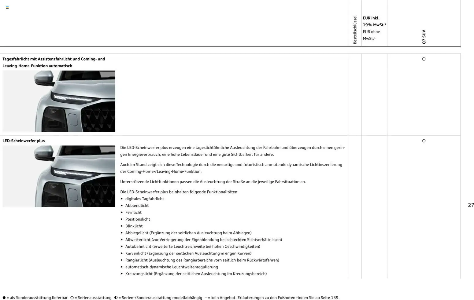 Audi Q7 – gültig ab 23.06.2026 | Seite: 27