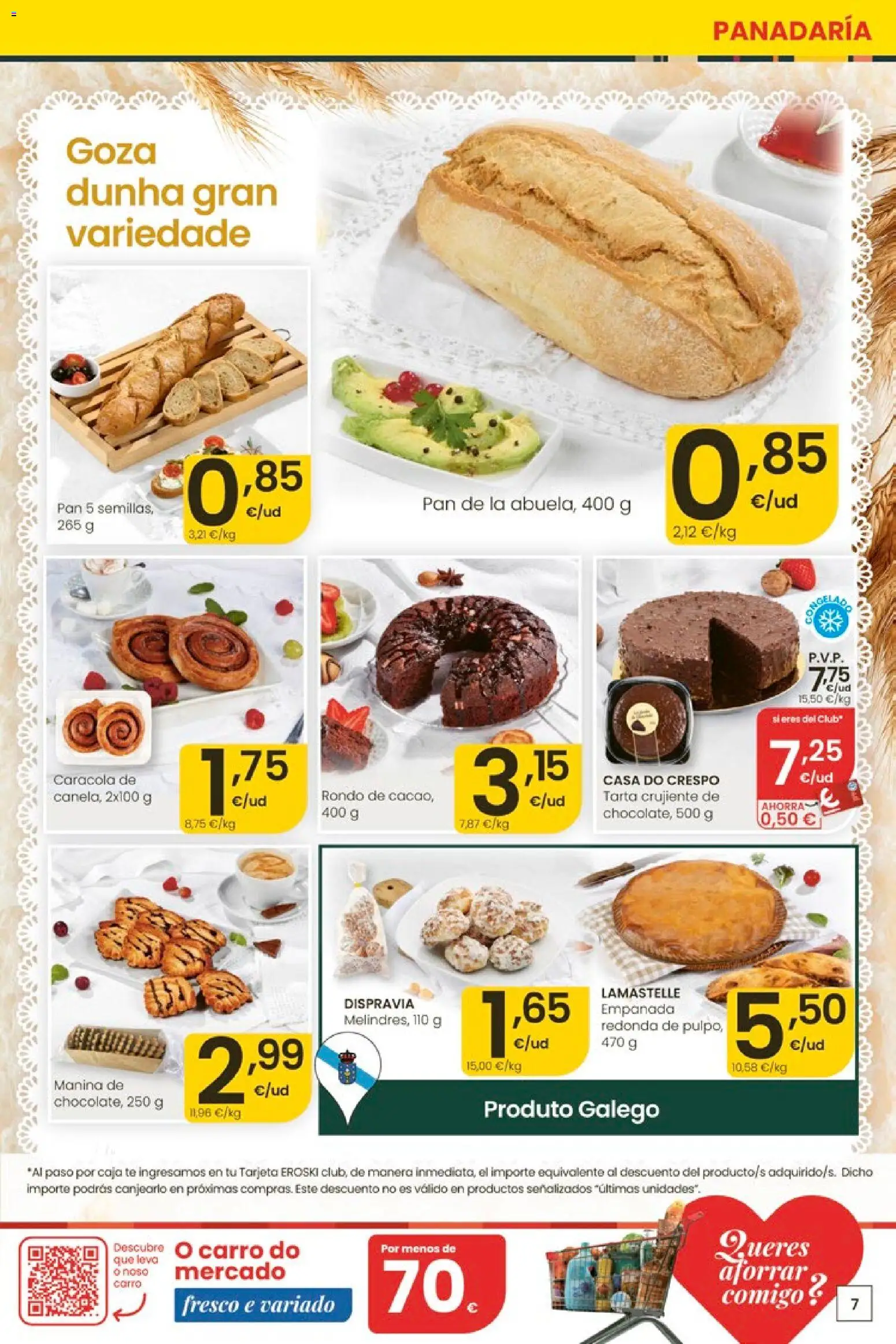 Eroski Quieres ahorrar conmigo │ válido desde el 14.05.2026 | Página: 7 | Productos: Pan, Té, Caja