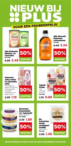 Alle Pickwick Matcha- en chai latte, Mix for chai latte en matcha latte - Voorbeeld van een folder van Plus, geldig van 15-07-2026 | Pagina: 33