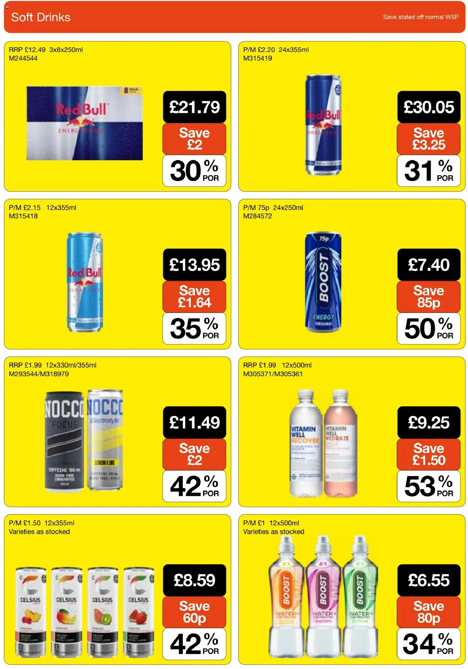 {H1} | Page: 2 | Products: Drinks, Water, Red Bull