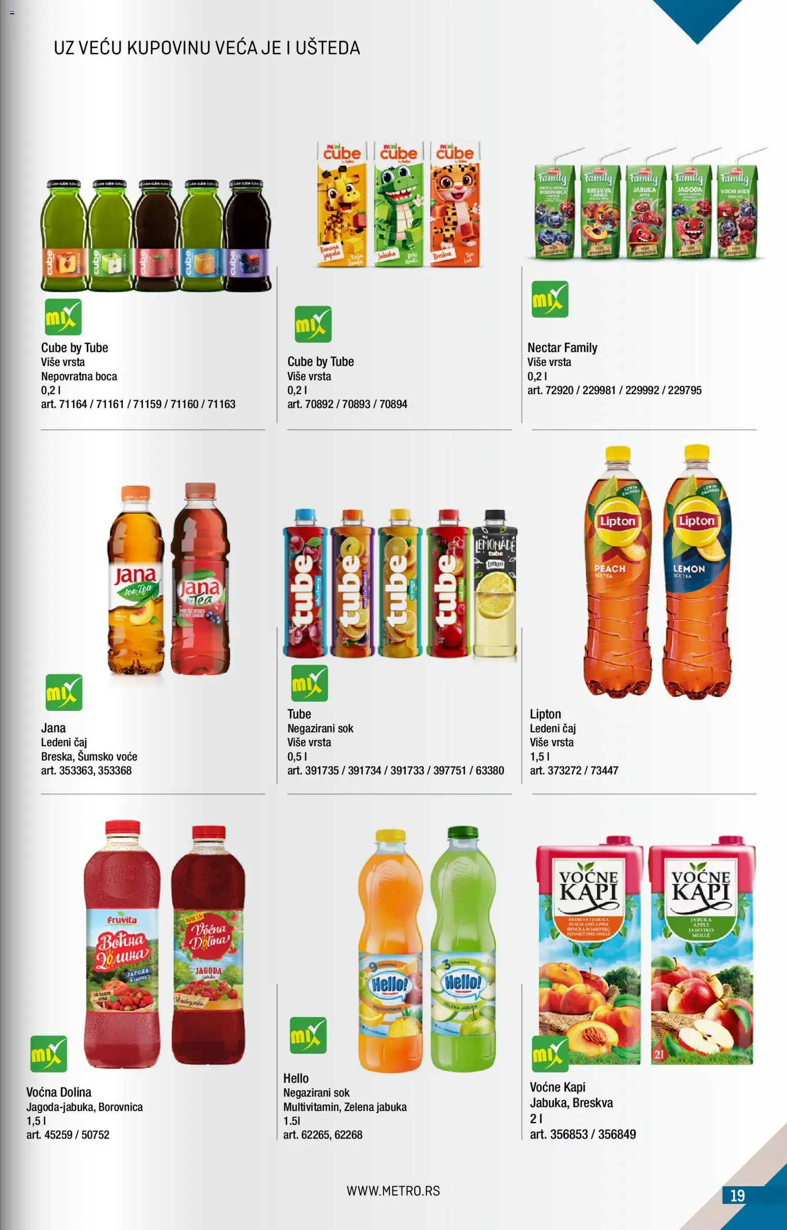 Metro katalog - važi od 01.09.2026 | Strana: 19 | Proizvode: Ledeni čaj, Ice Tea, Borovnica, Čaj