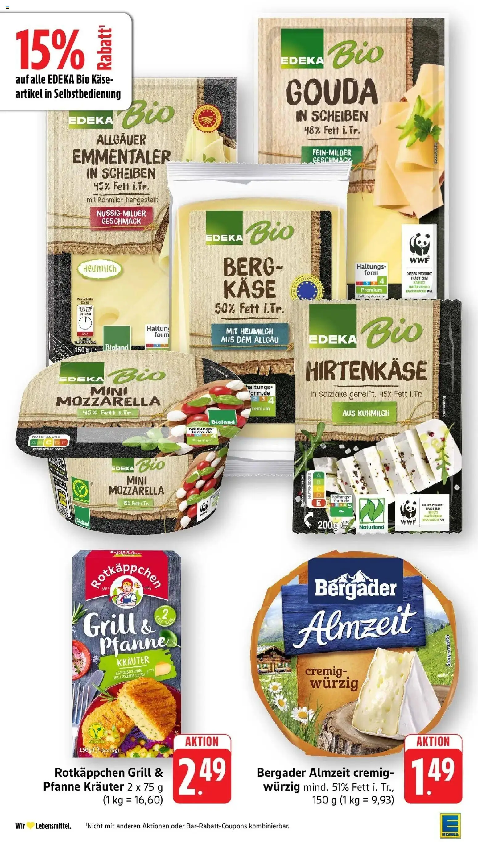 Edeka Prospekt Überlingen (ab 17.08.2026) » Angebote Online | Seite: 18 | Produkte: Grill, Käse, Mozzarella, Gouda