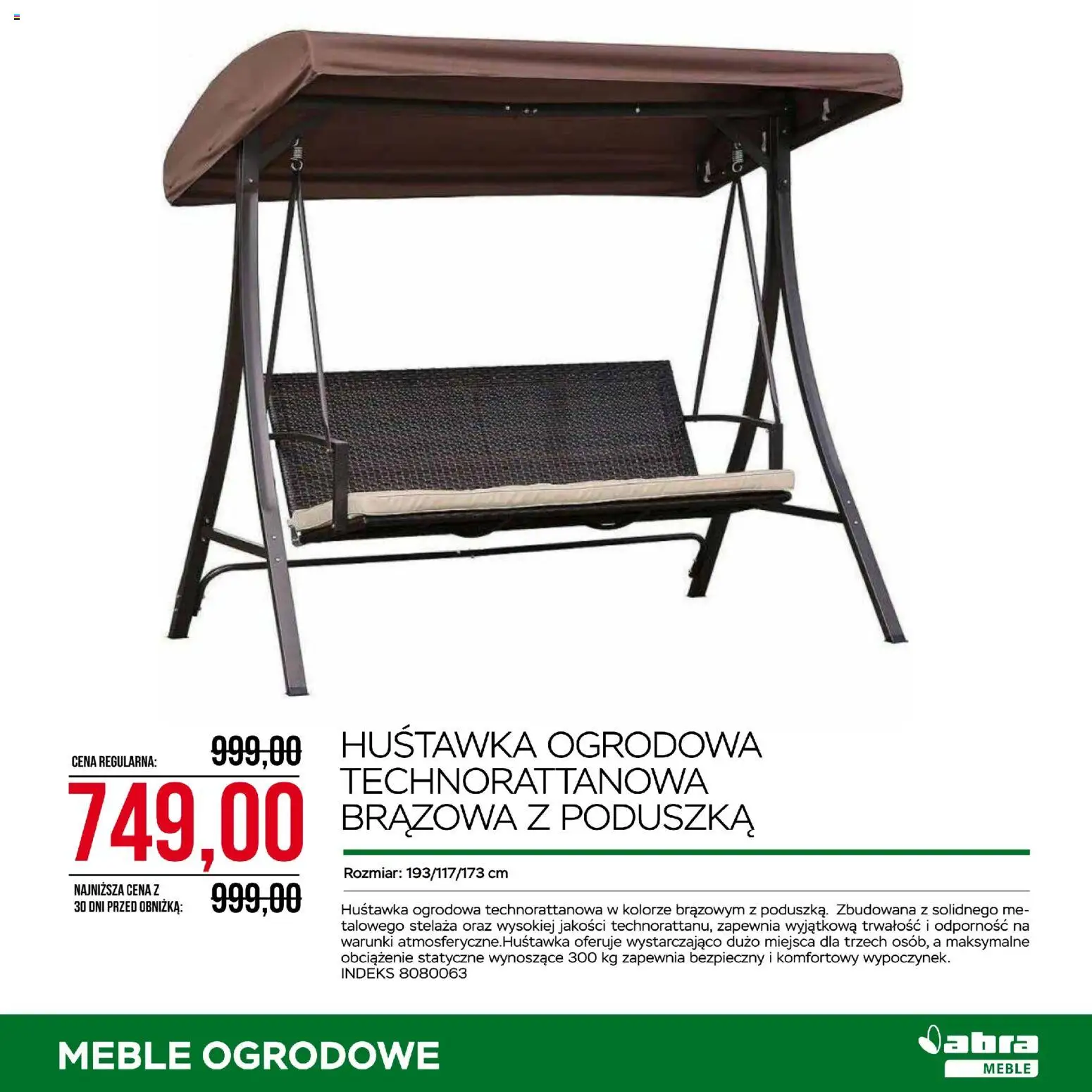 Abra meble gazetka od 27.05.2026 | Strona: 19 | Produkty: Poduszka, Meble ogrodowe