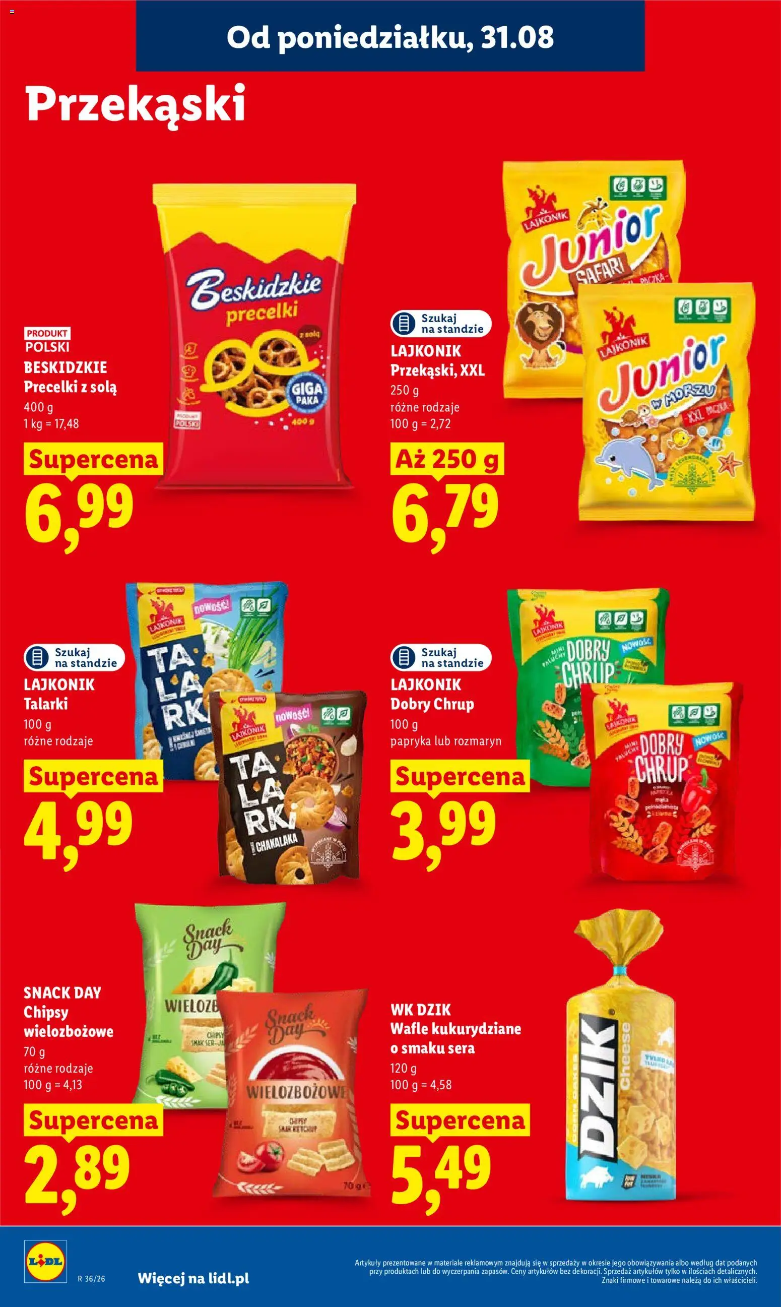 Lidl Polsko leták od 31.08.2026 | Strana: 72 | Produkty: Chipsy