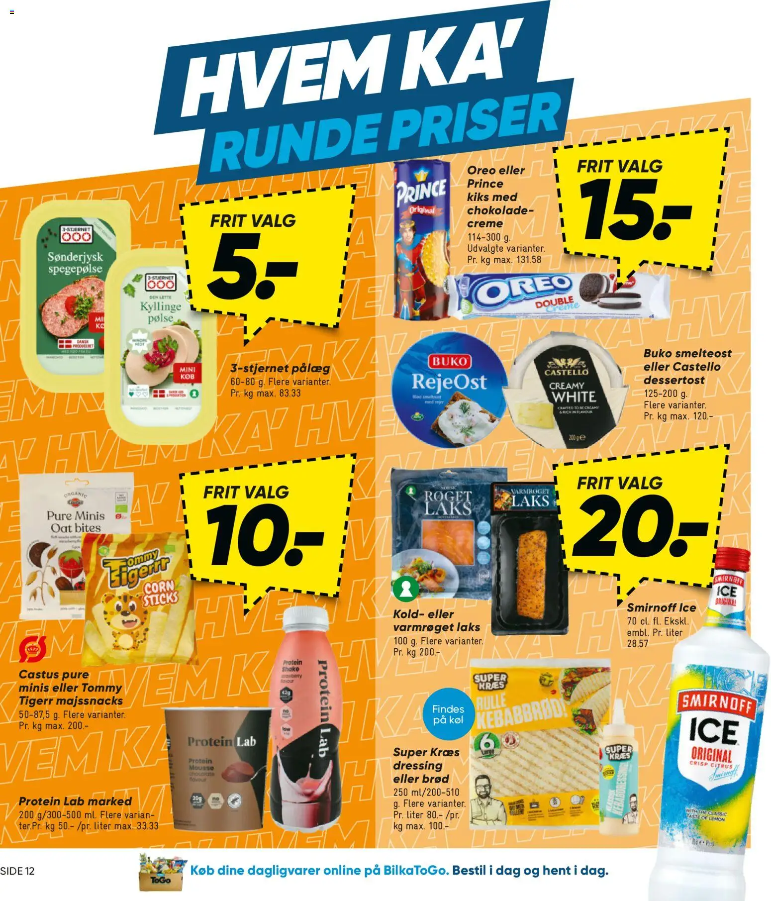 Bilka tilbudsavis – gyldig fra 24/07/2026 | Side: 12 | Produkter: Brød, Creme, Pålæg, Dressing