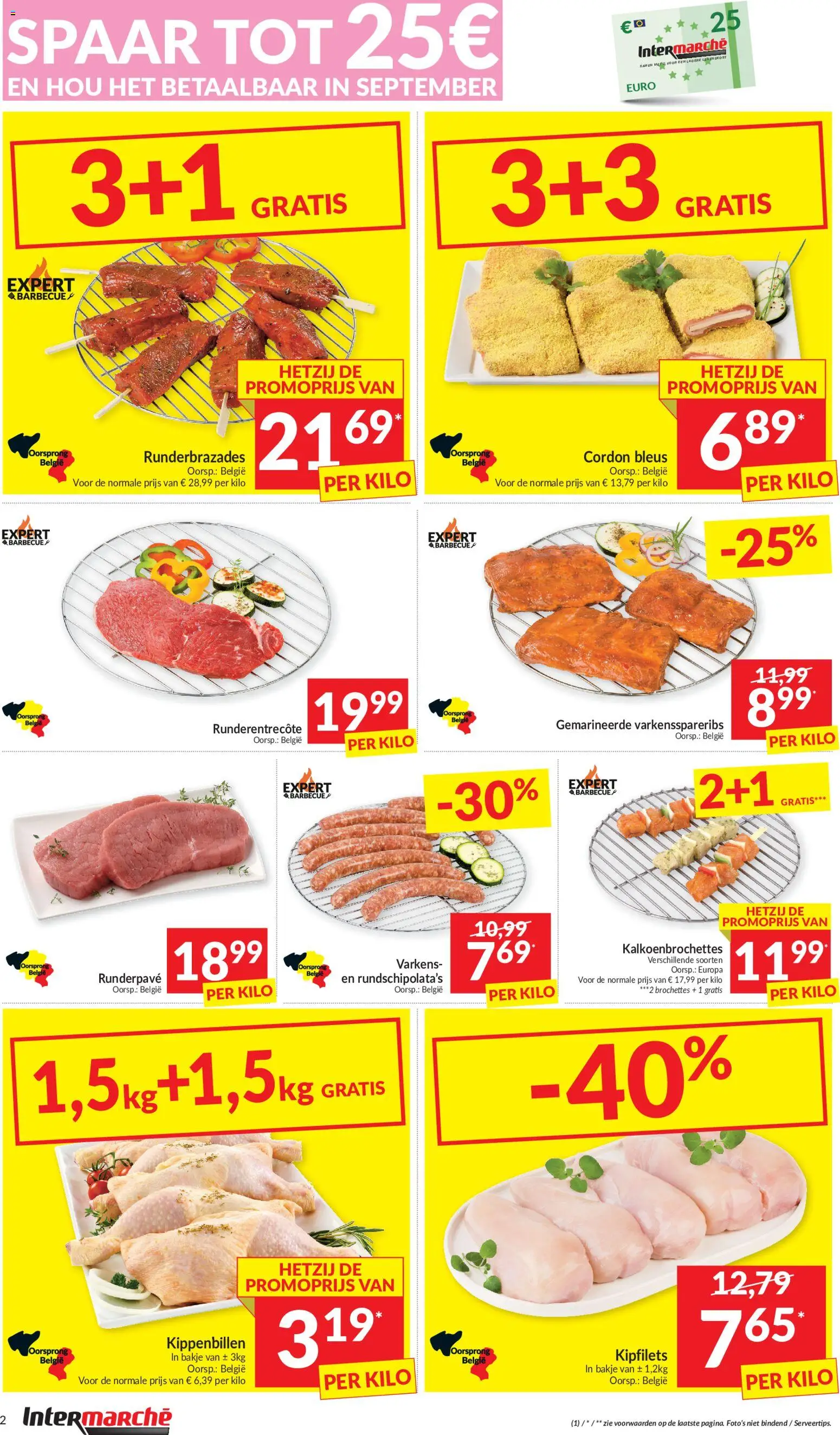 {H1} | Pagina: 2 | Producten: Drumsticks, Runderentrecote, Barbecue