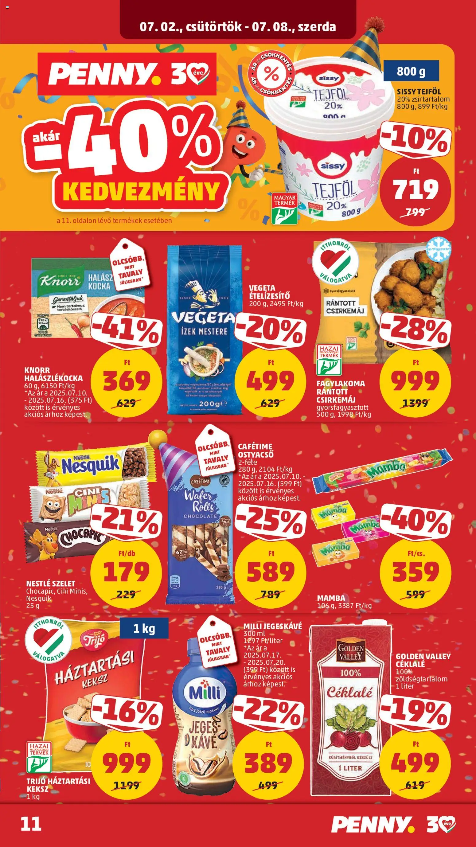 PENNY akciós ujság - amely érvényes a következő dátumtól: 2026.07.02. | Oldal: 13