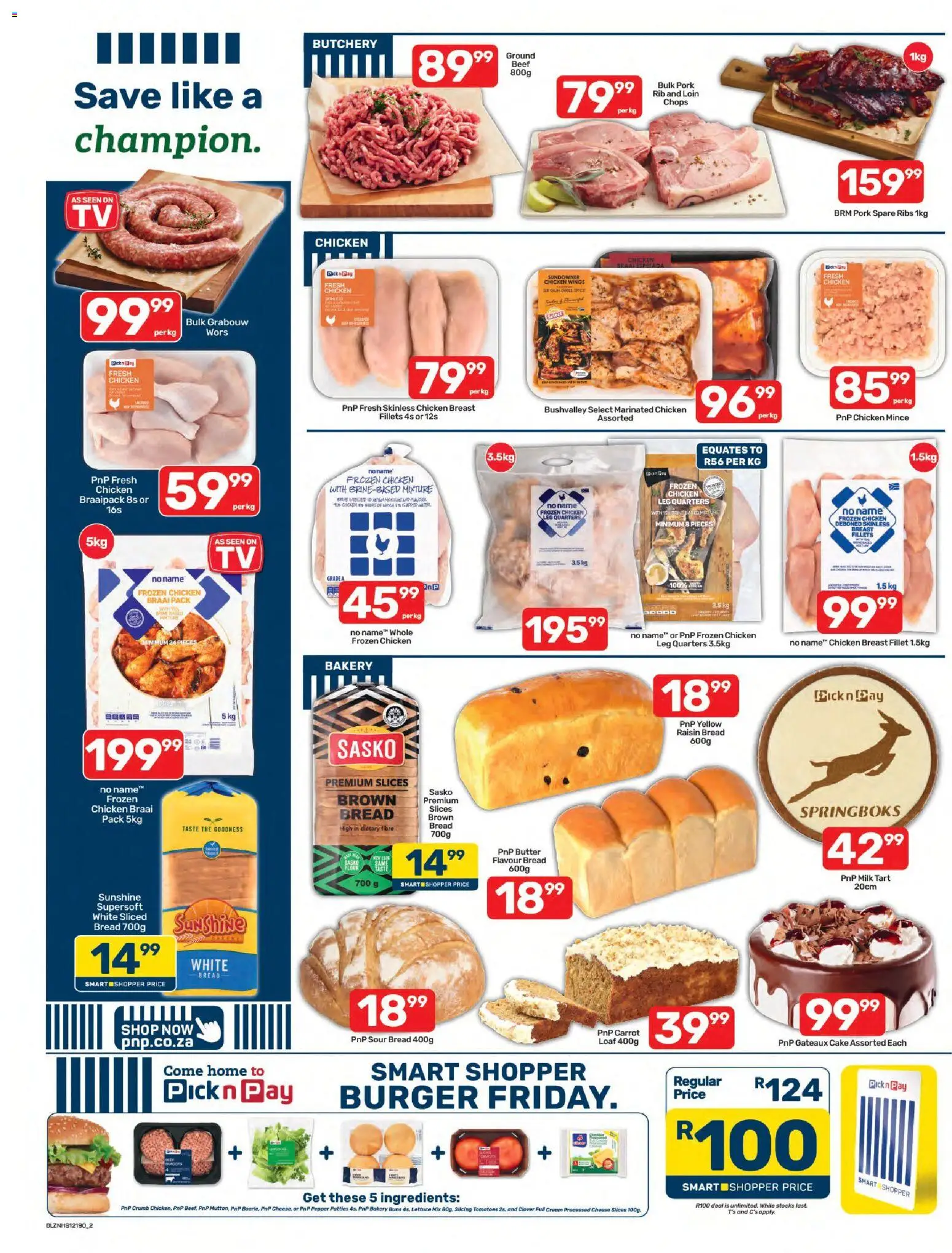 New Pick n Pay catalogue – valid from 07/10/2026 | Page: 2 | Products: Chicken wings, Buns, Pork, Pepper