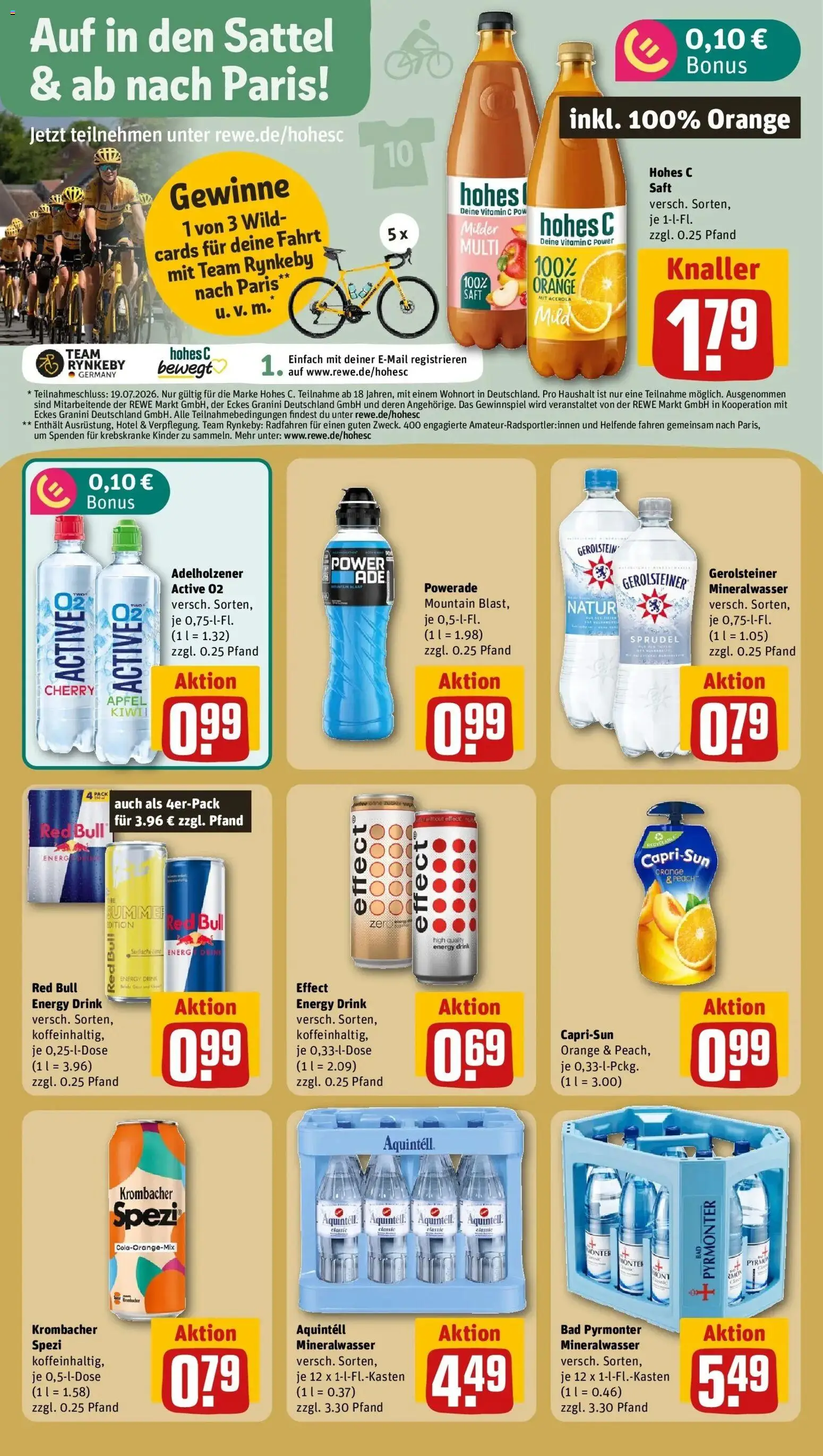Rewe Prospekt Braunschweig – gültig ab 13.07.2026 | Seite: 18 | Produkte: Bad, Adelholzener, Äpfel, Saft