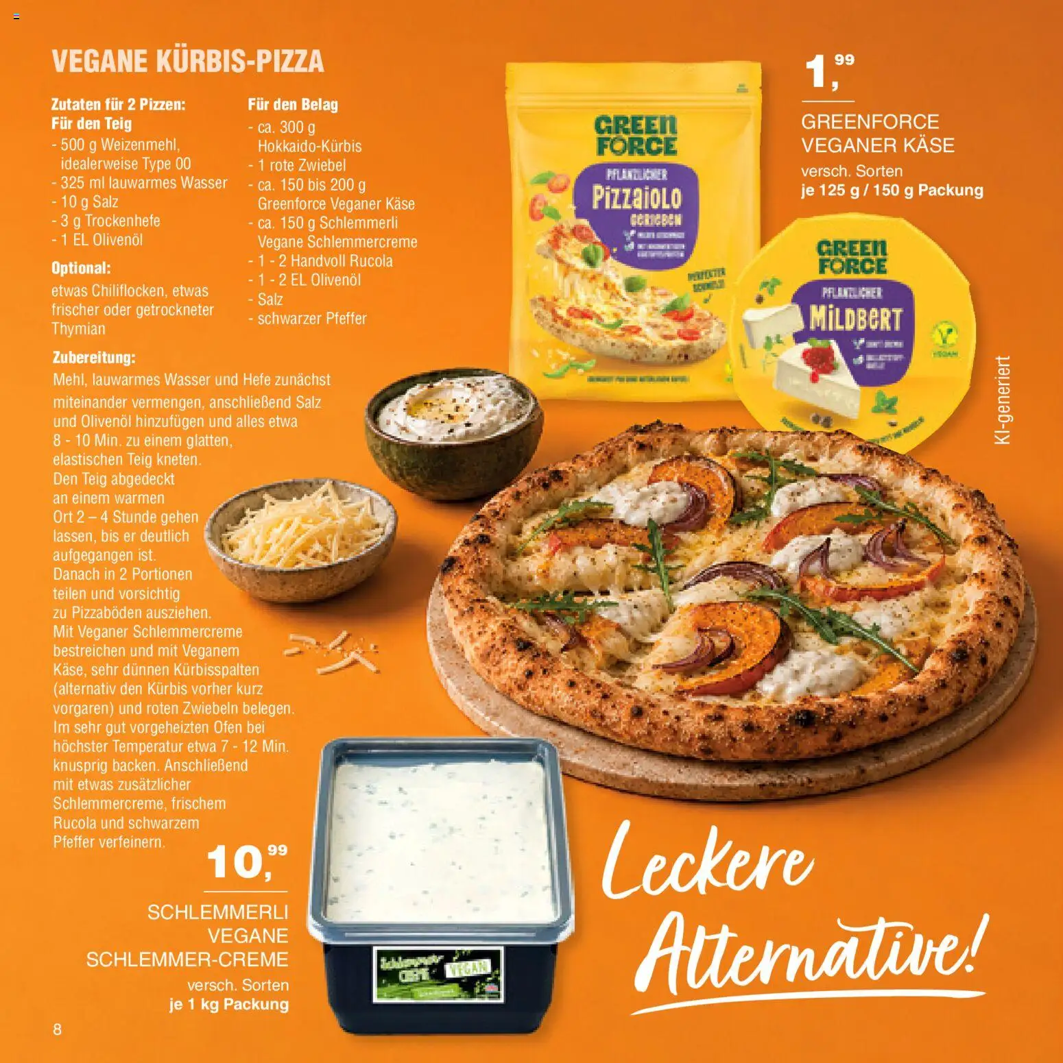 Handelshof Käse-Spezialitäten – gültig ab 15.10.2026 | Seite: 8 | Produkte: Ofen, Olivenol, Zwiebeln, Wasser