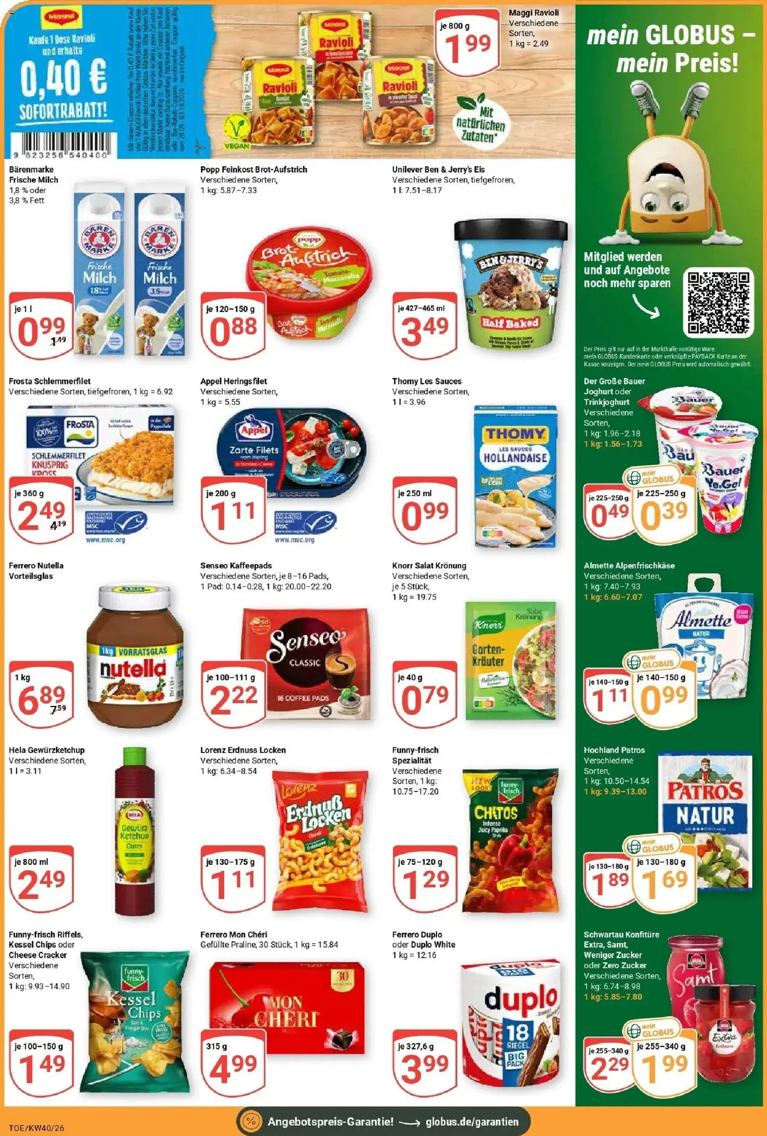 Globus Prospekt Tönisvorst (ab 28.09.2026) » Angebote online | Seite: 2 | Produkte: Maggi, Trinkjoghurt, Ketchup, Mon cheri