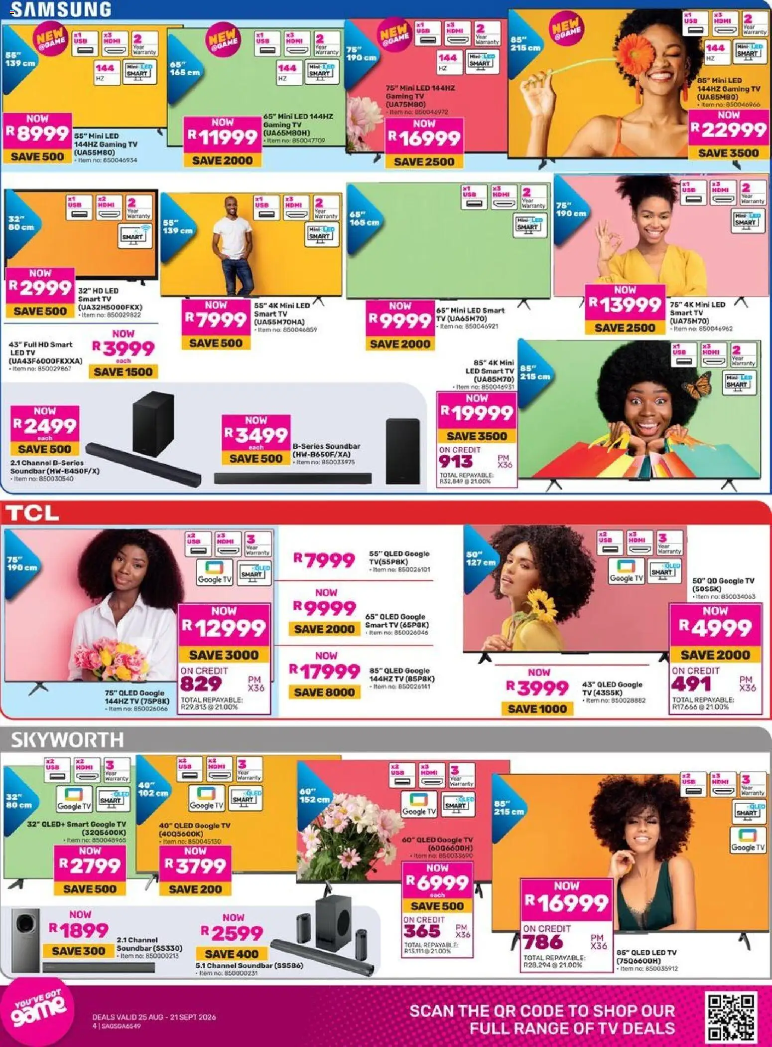 Game - Catalogue Do The Right Spring valid from 25/08/2026 | Page: 4 | Products: Tv, Soundbar, Game