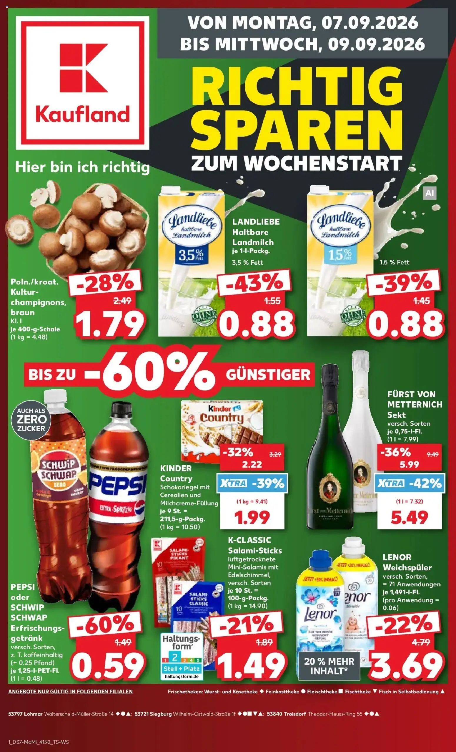 Prospekt Kaufland ab 07.09.2026 » Angebote Online zum Blättern | Seite: 1