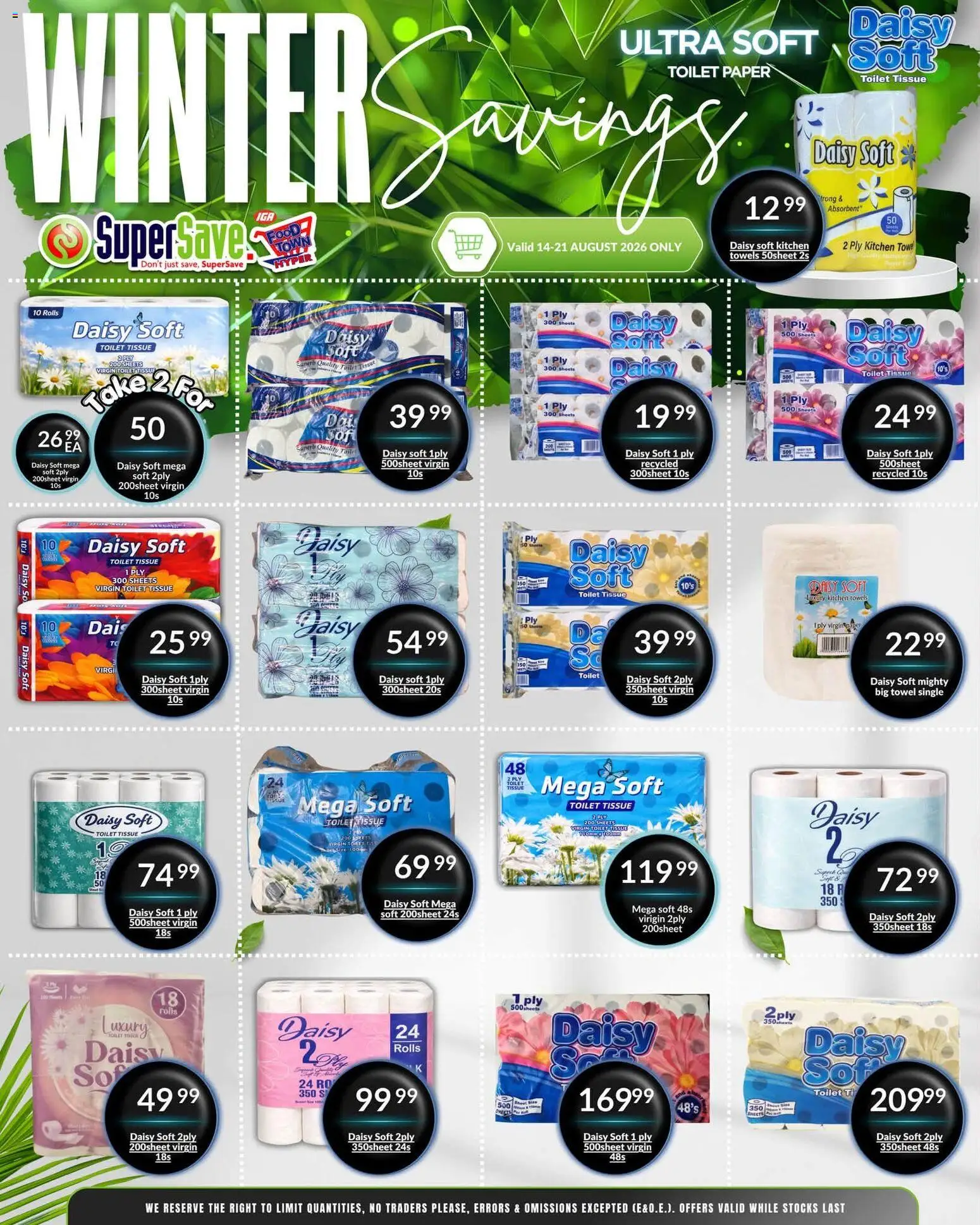 New Super Save catalogue – valid from 18/08/2026 | Page: 60 | Products: Towels, Toilet, Paper, Toilet paper