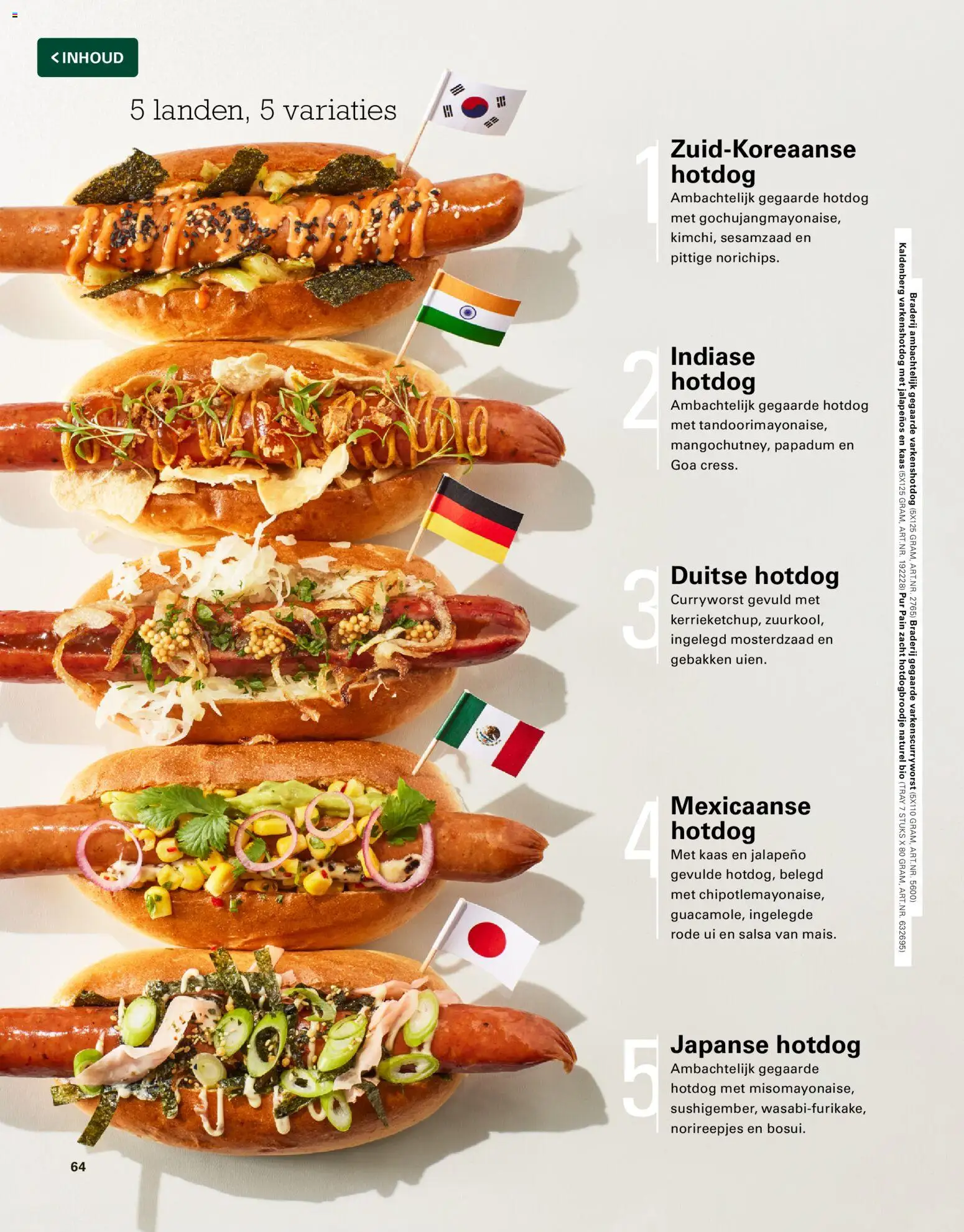 {H1} | Pagina: 64 | Producten: Kaas, Hotdog, Jalapeno, Sesamzaad