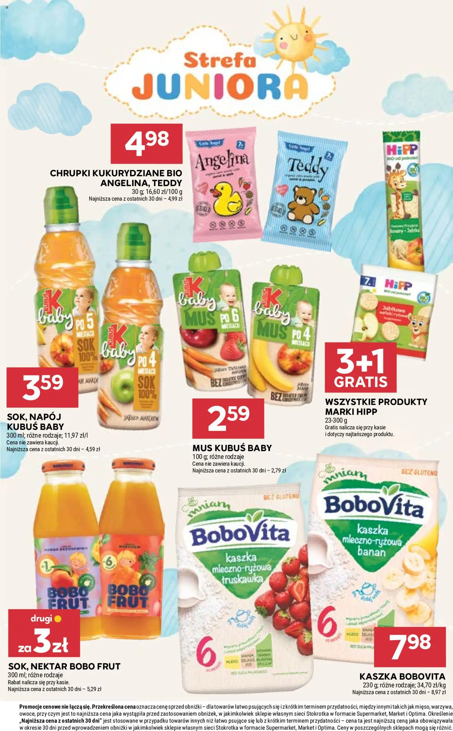 Stokrotka gazetka - Market od 03.09.2026 | Strona: 32 | Produkty: Kaszka bobovita, Kubuś, Stokrotka, Bobo frut