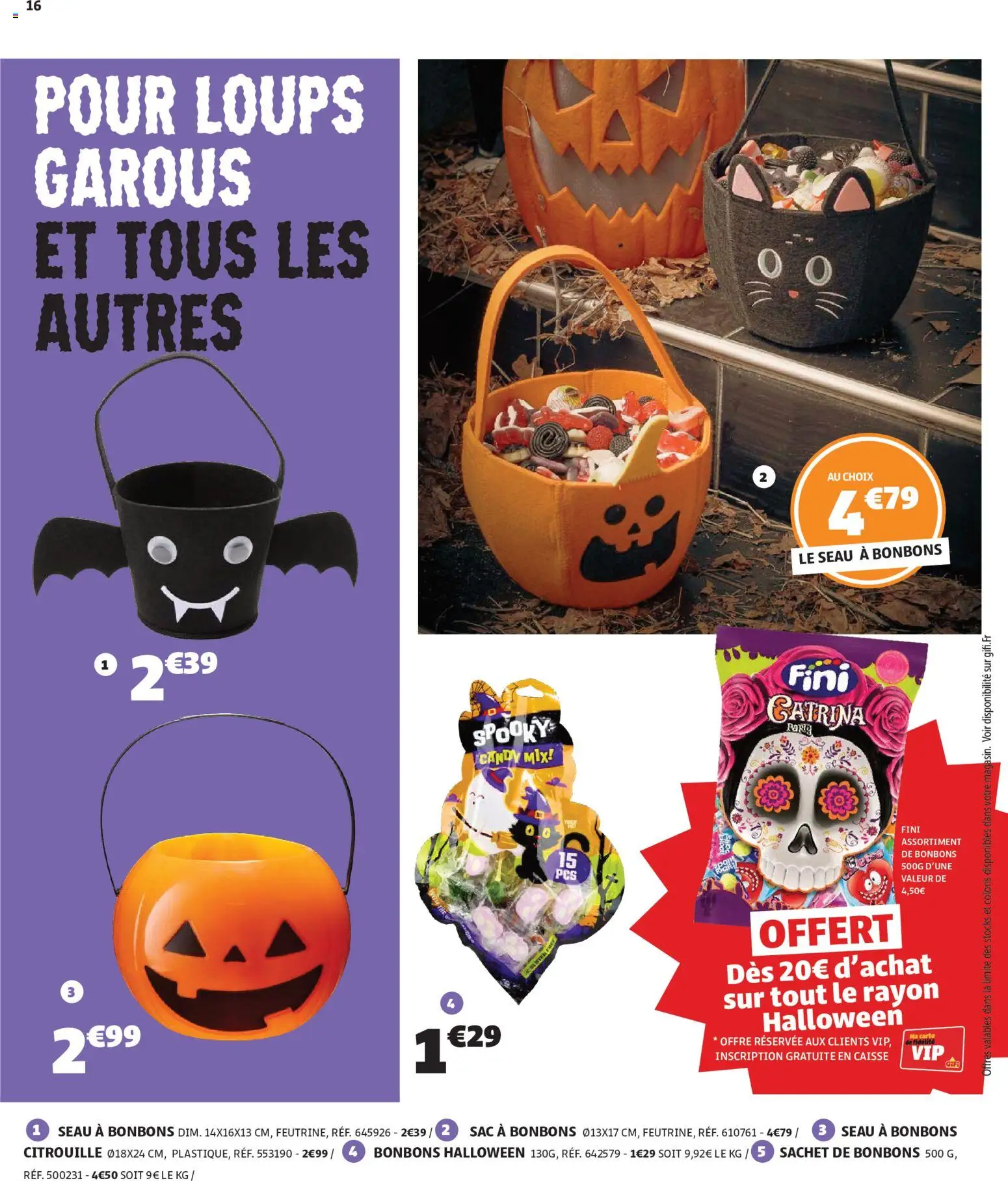 {H1} | Page: 16 | Produits: Sac, Citrouille, Bonbons halloween, Bonbons