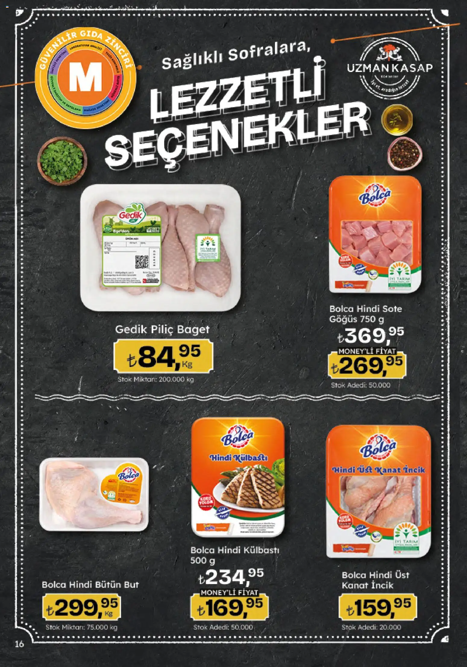 Migros Katalog - Migroskop - 09 Temmuz 2026 tarihinden itibaren geçerlidir | Sayfa: 16 | Ürünler: Piliç