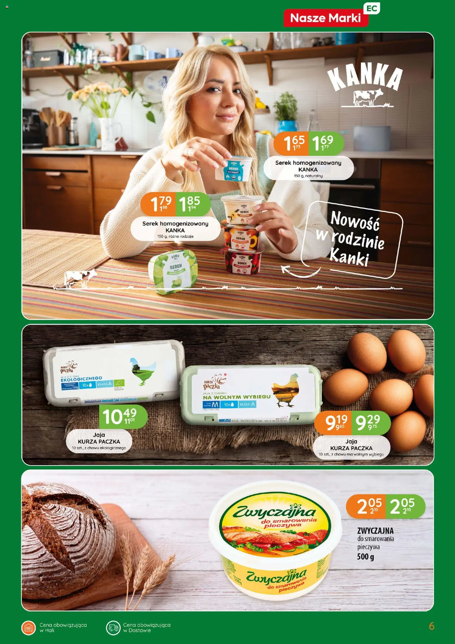 Eurocash gazetka od 15.10.2026 | Strona: 6 | Produkty: Mak, Serek homogenizowany, Serek, Jaja