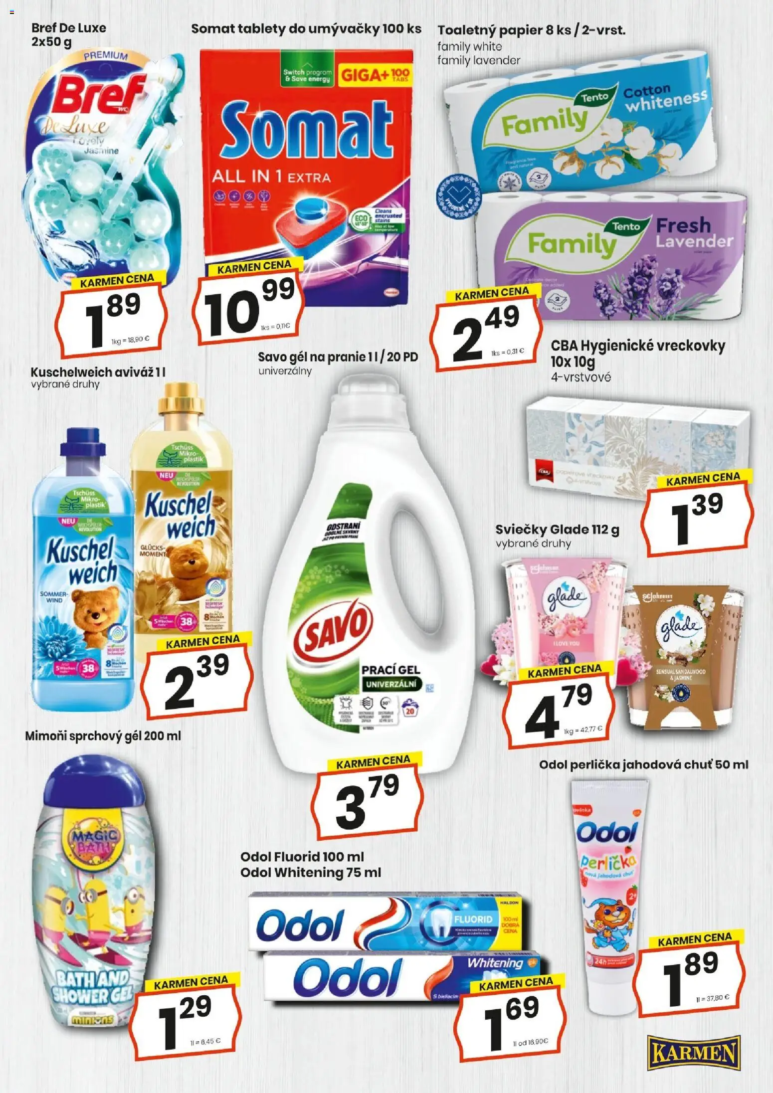 Nové KARMEN CBA akcie – leták je platný od 17.09.2026 | Strana: 15