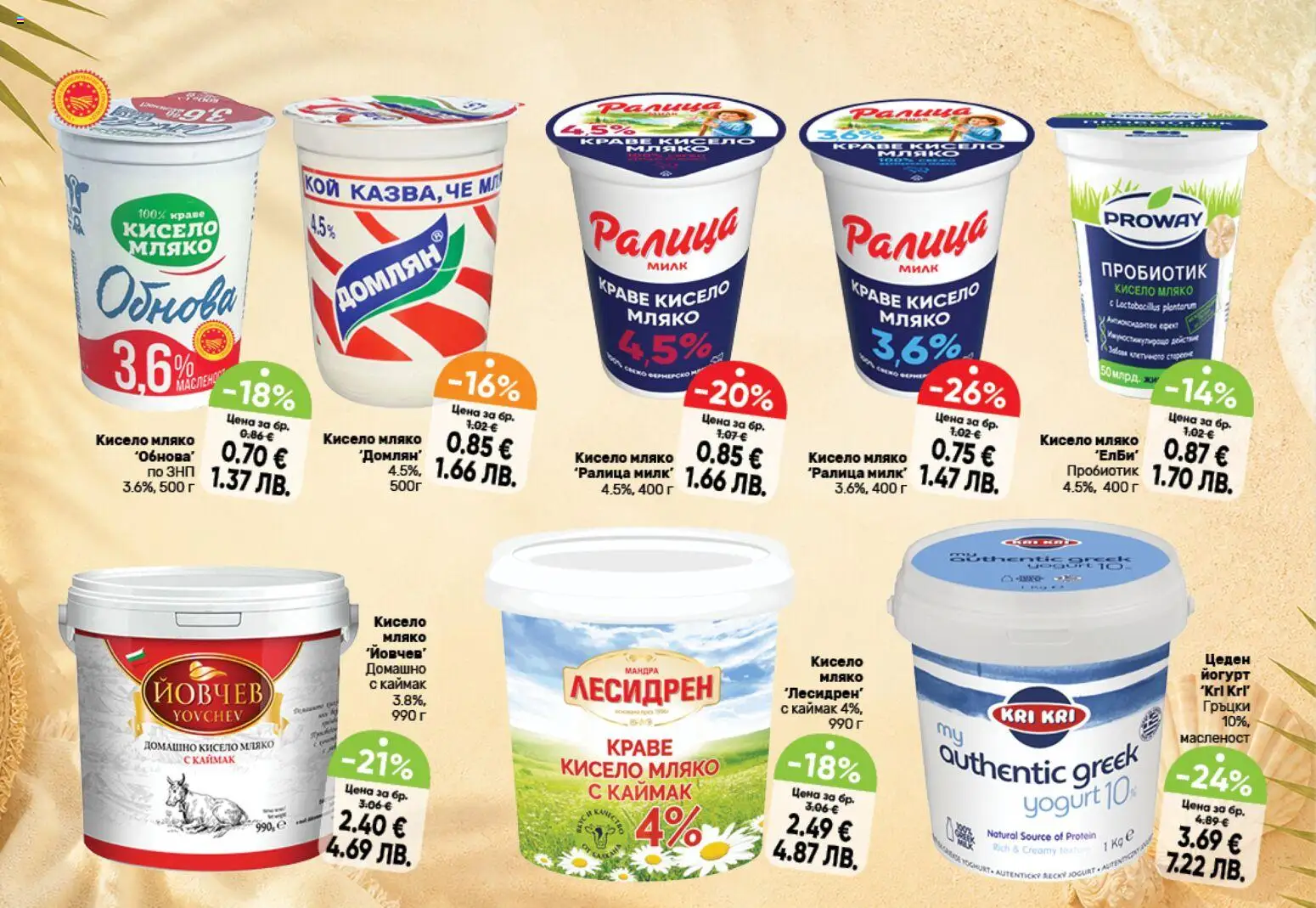 {H1} | Страница: 6 | Продукти: Кисело мляко, Пробиотик, Мляко, Йогурт