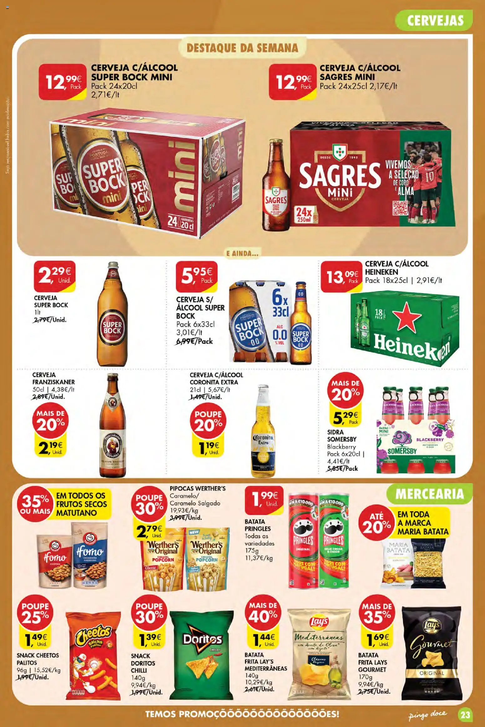 Pingo Doce Poupe Esta Semana Açores │ válido de 30/07/2026 | Página: 23 | Produtos: Batata, Super bock, Pipocas, Cerveja