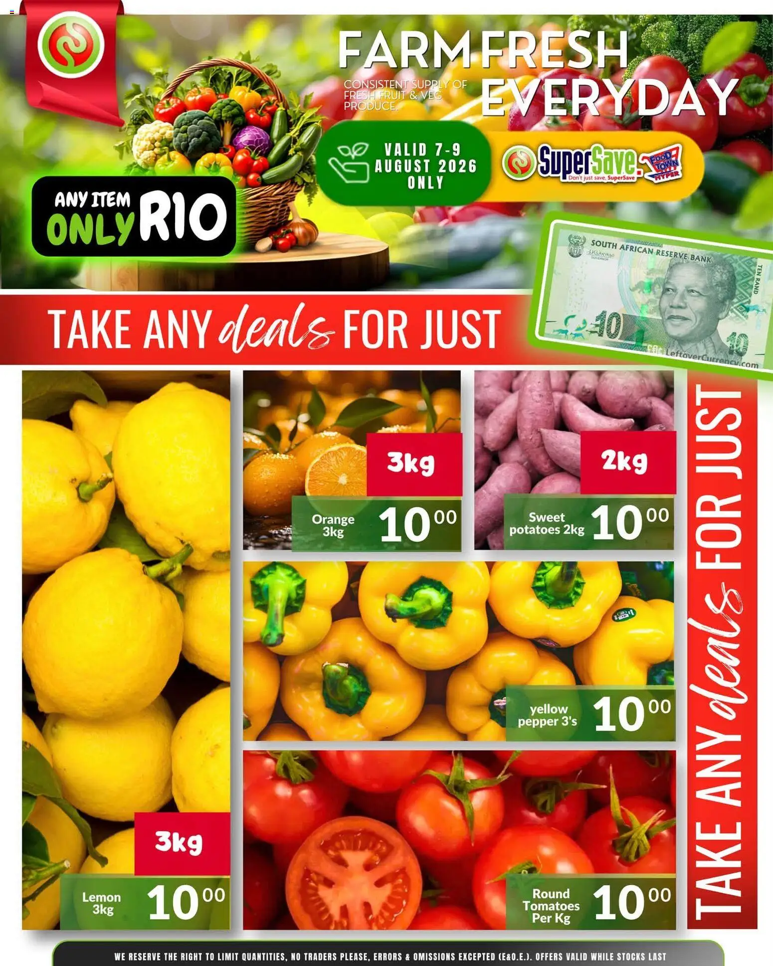 New Super Save catalogue – valid from 09/08/2026 | Page: 11 | Products: Tomatoes, Sweet potatoes, Potatoes, Fruit