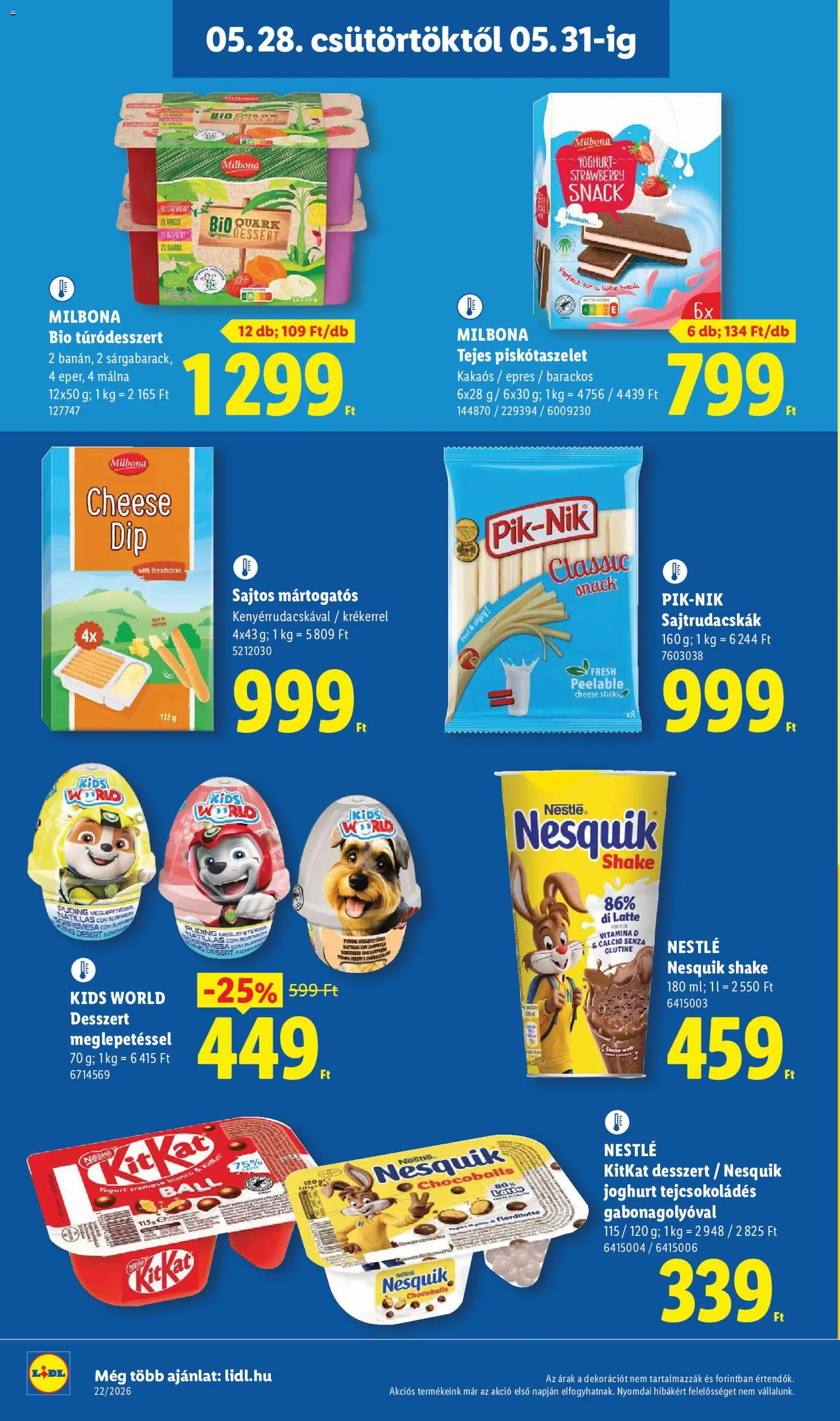 Lidl akciós ujság - amely érvényes a következő dátumtól: 28.05.2026 | Oldal: 22