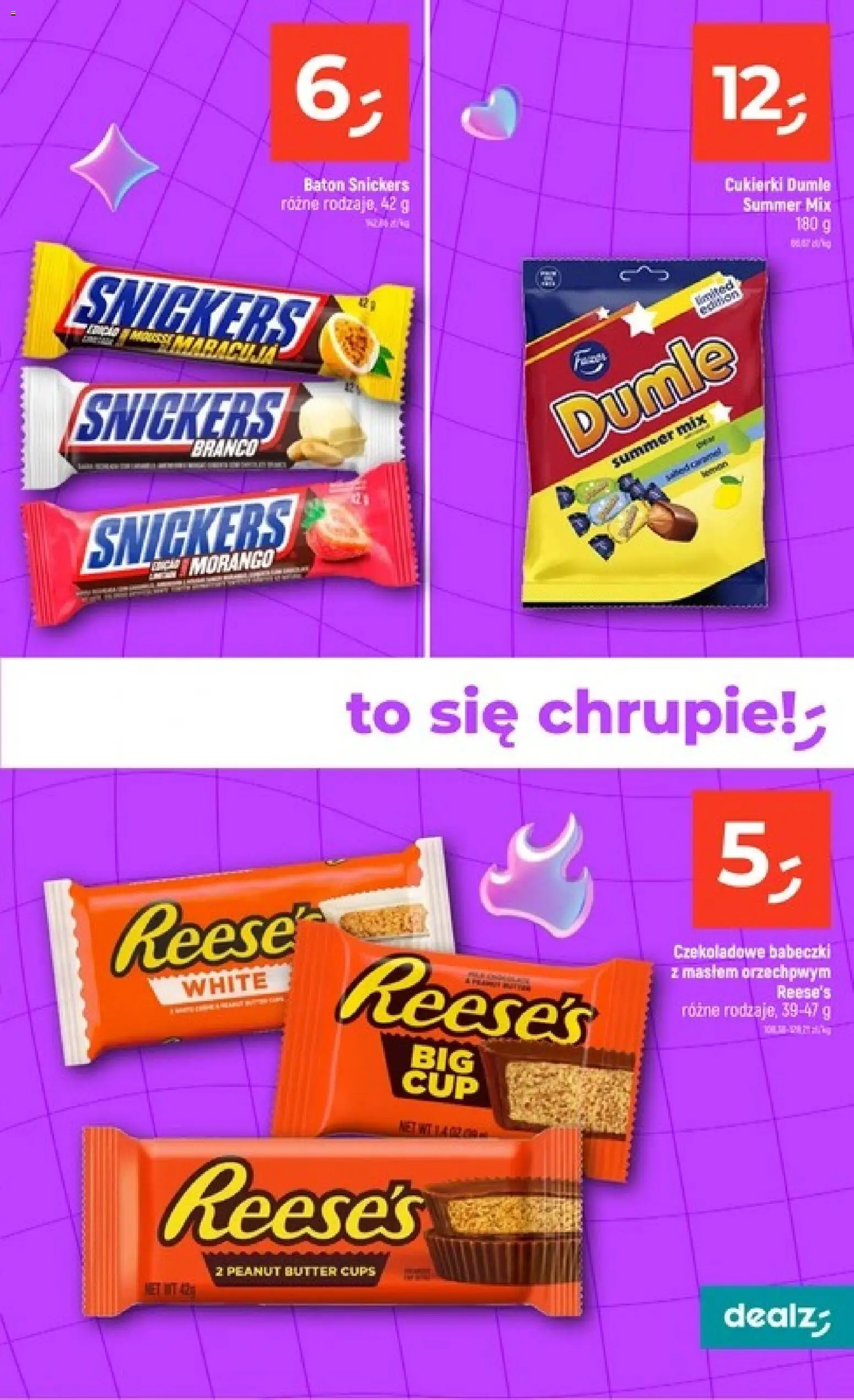 Dealz gazetka - Szkolne Mega Ceny od 06.08.2026 | Strona: 5 | Produkty: Reese's, Baton, Babeczki, Cukierki