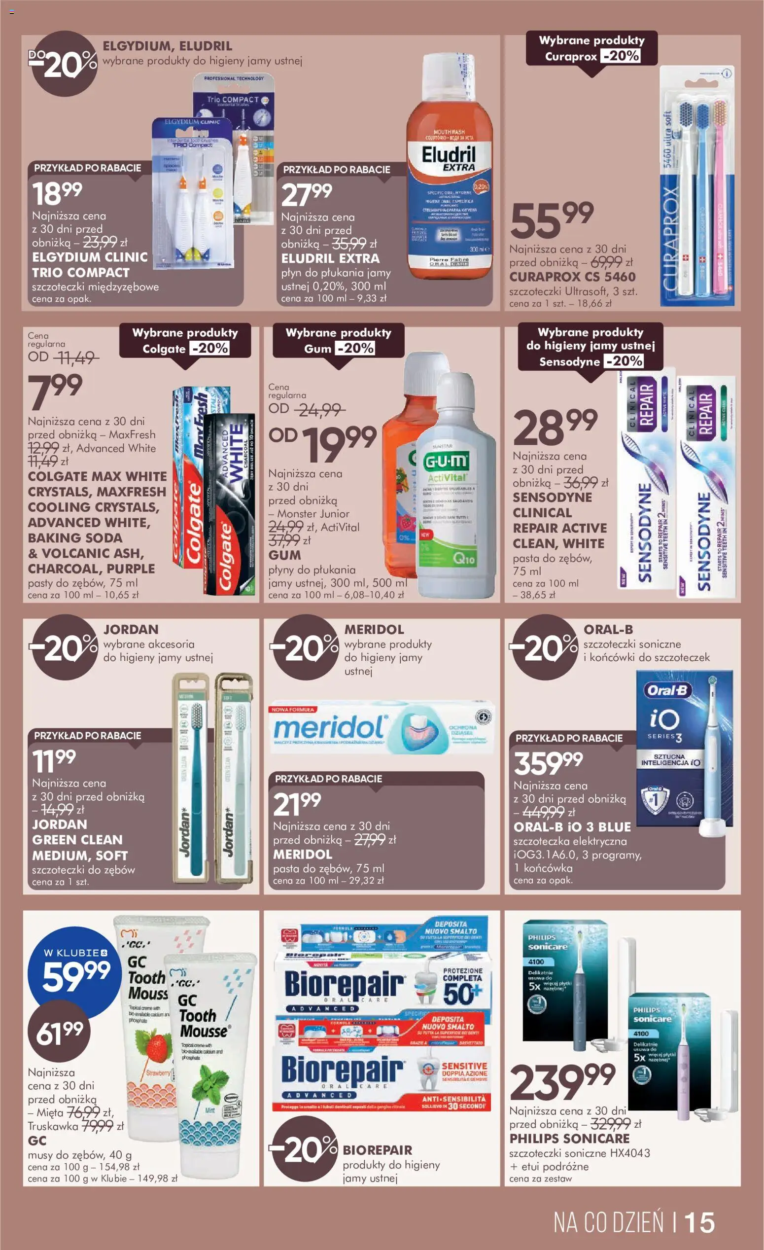 Super-pharm gazetka od 29.07.2026 | Strona: 15 | Produkty: Curaprox, Szczoteczka elektryczna, Mięta