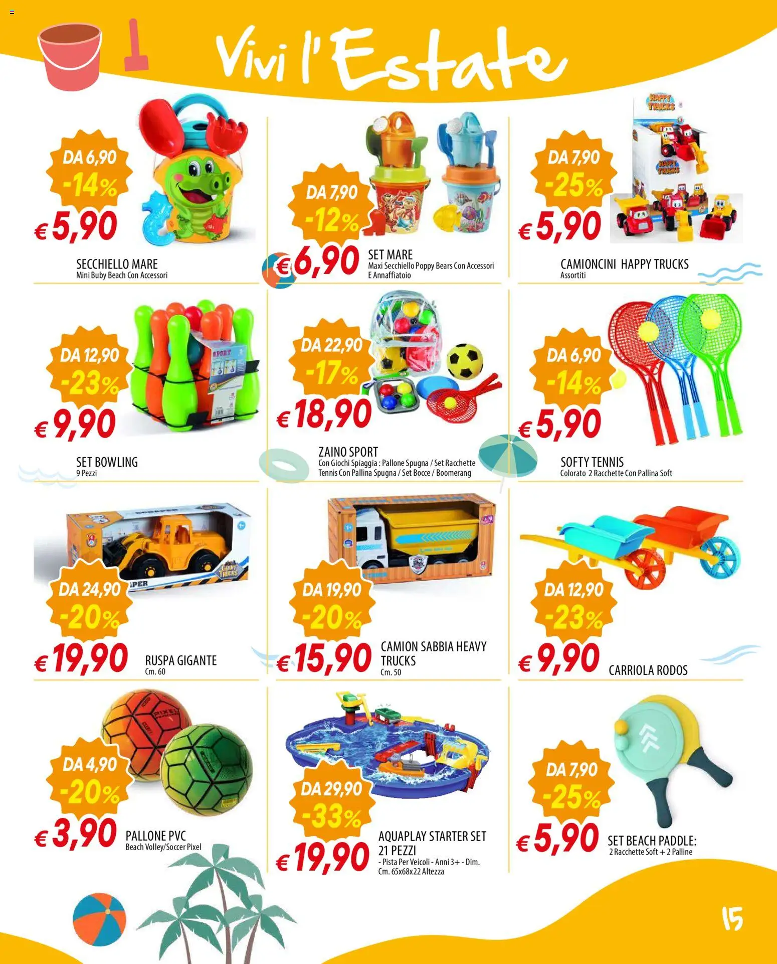 Volantino Famila del 28.05.2026 | Pagina: 15 | Prodotti: Spugna, Annaffiatoio, Zaino, Carriola