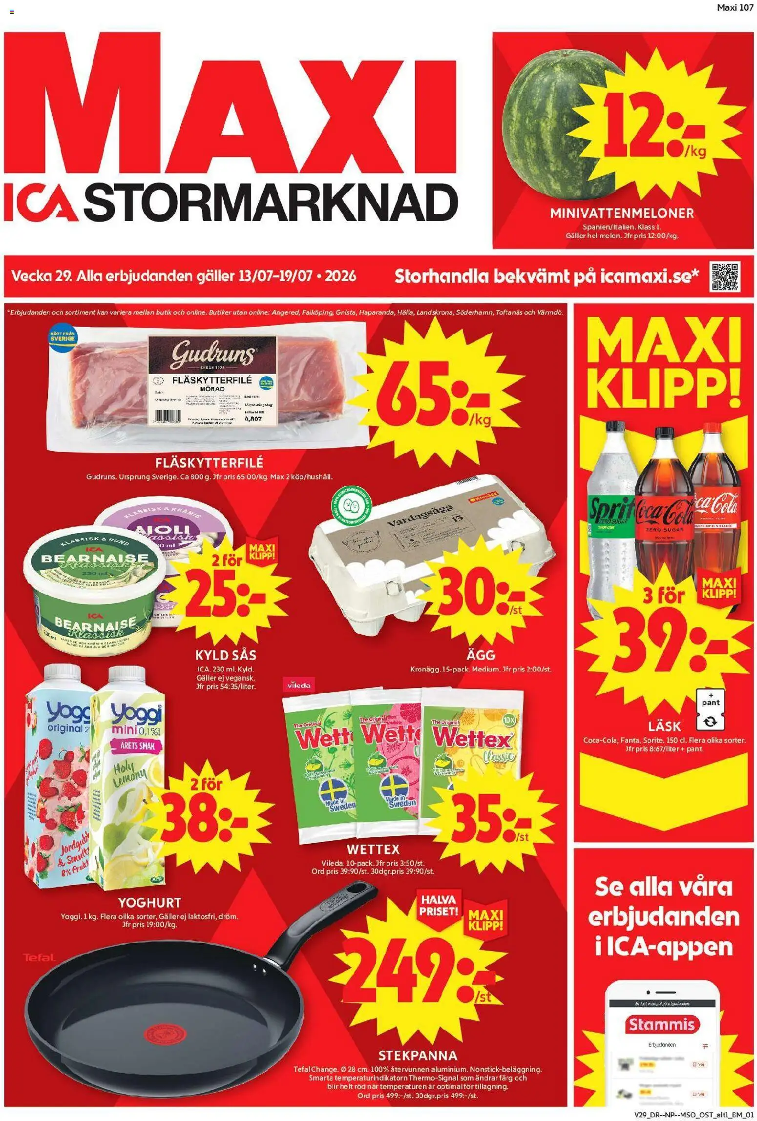 ICA Maxi erbjudanden från 13/07/2026 > reklamblad catalogue cover