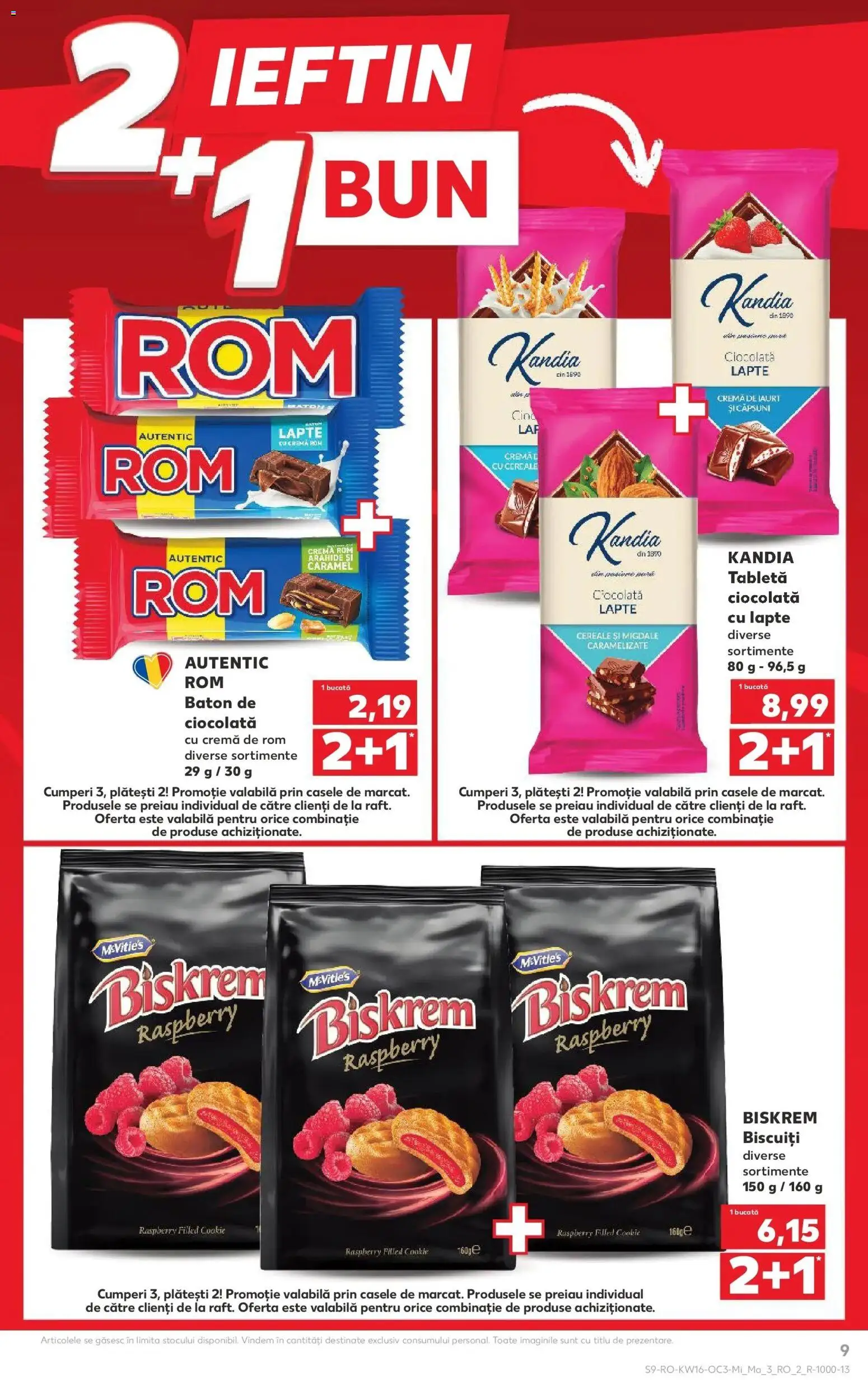 Noul catalog Kaufland – valabil de la 15.04.2026 | Pagină: 9 | Produse: Arahide, Migdale, Ciocolată, Cereale