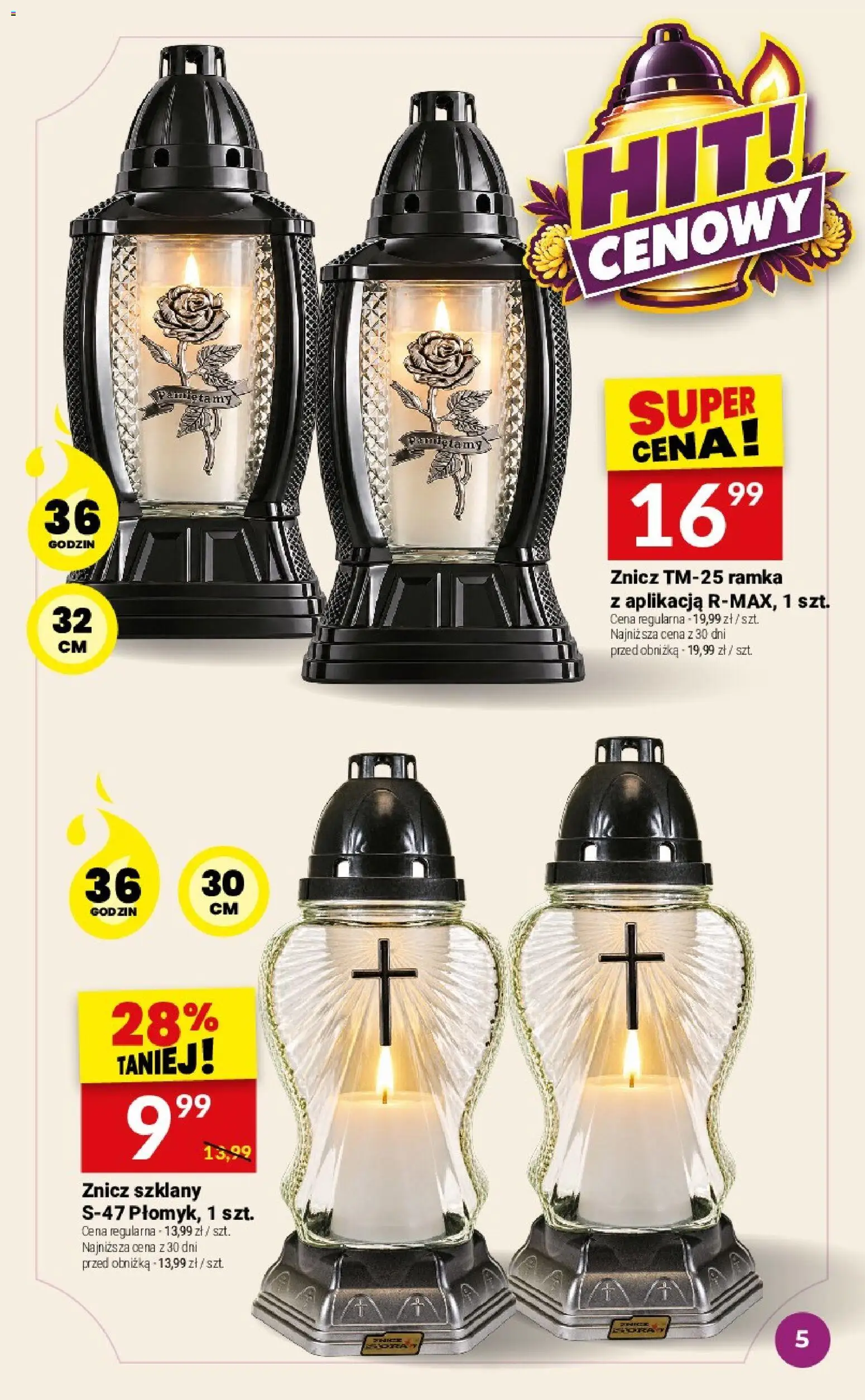 Twój Market gazetka - Katalog zniczy od 30.09.2026 | Strona: 5 | Produkty: Ramka