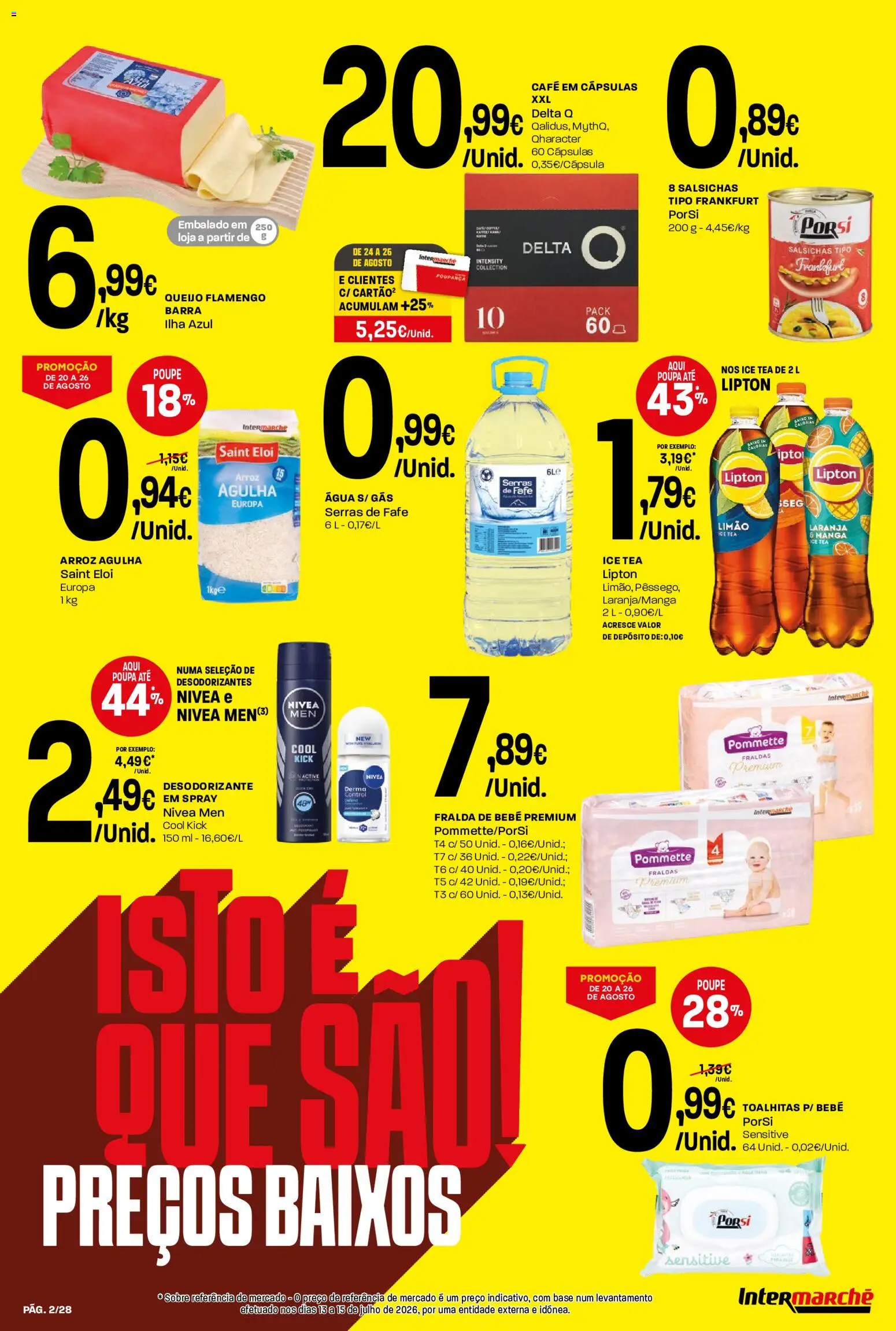 Intermarché Folheto Contact │ válido de 20/08/2026 | Página: 2 | Produtos: Agua, Cápsulas, Queijo, Café