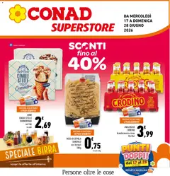 Anteprima del volantino Conad volantino Superstore Lazio valido a partire dal 17.06.2026