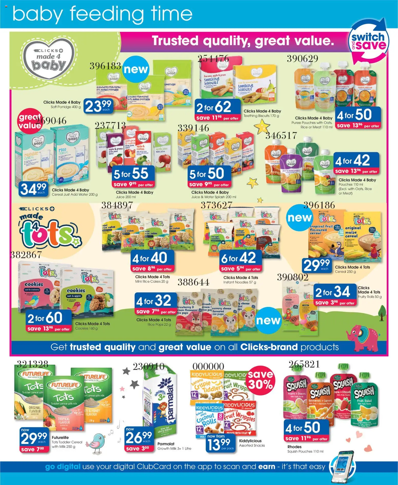 New Clicks catalogue – valid from 11.03.2026 | Page: 34 | Products: Switch, Rice, Noodles, Salad