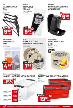 Motonet-mainoslehti voimassa 22/07/2026 alkaen | Sivu: 5 | Tuotteet: Maalarinteippi, Säilytyslaatikot, Pakkausteippi