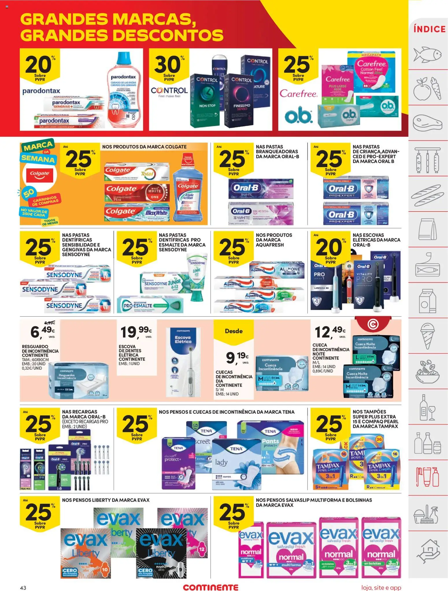 Continente folheto │ válido de 18/08/2026 | Página: 43 | Produtos: Cuecas