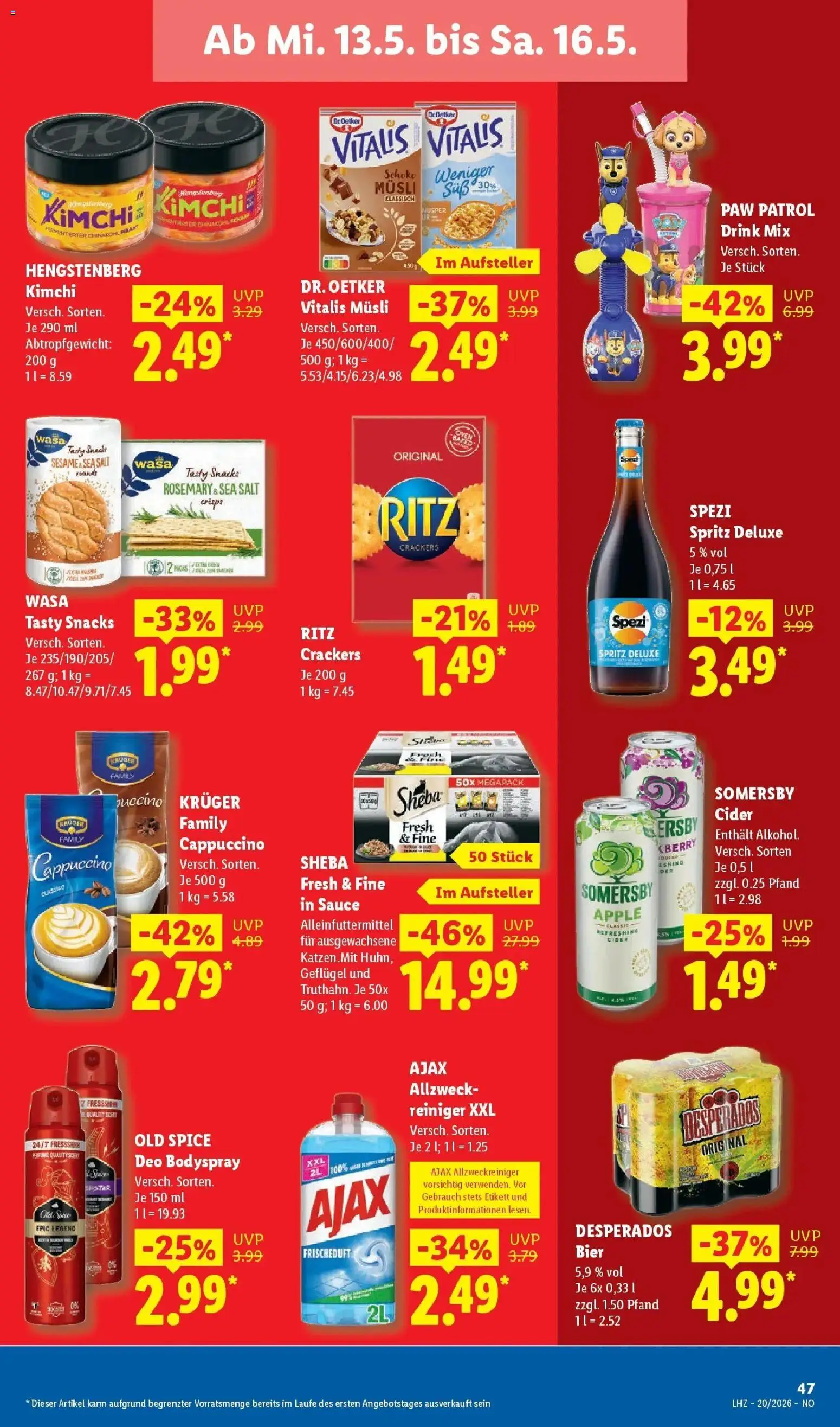 Lidl Prospekt Wahlstedt – gültig ab 11.05.2026 | Seite: 73 | Produkte: Sheba, Bier, Apple, Desperados