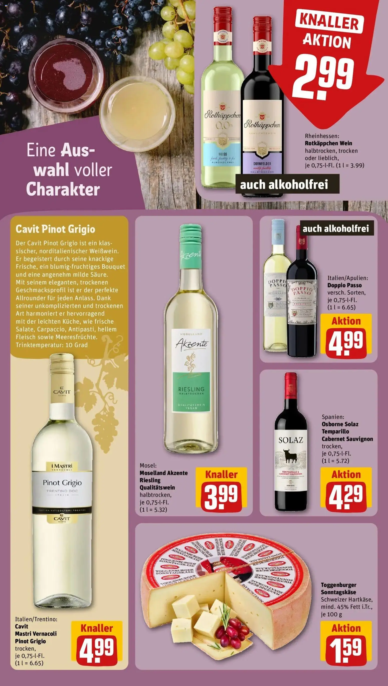 REWE Prospekt ab 31.08.2026 zum Blättern » Angebote | Seite: 20 | Produkte: Doppio Passo, Rotkäppchen, Wein, Fleisch