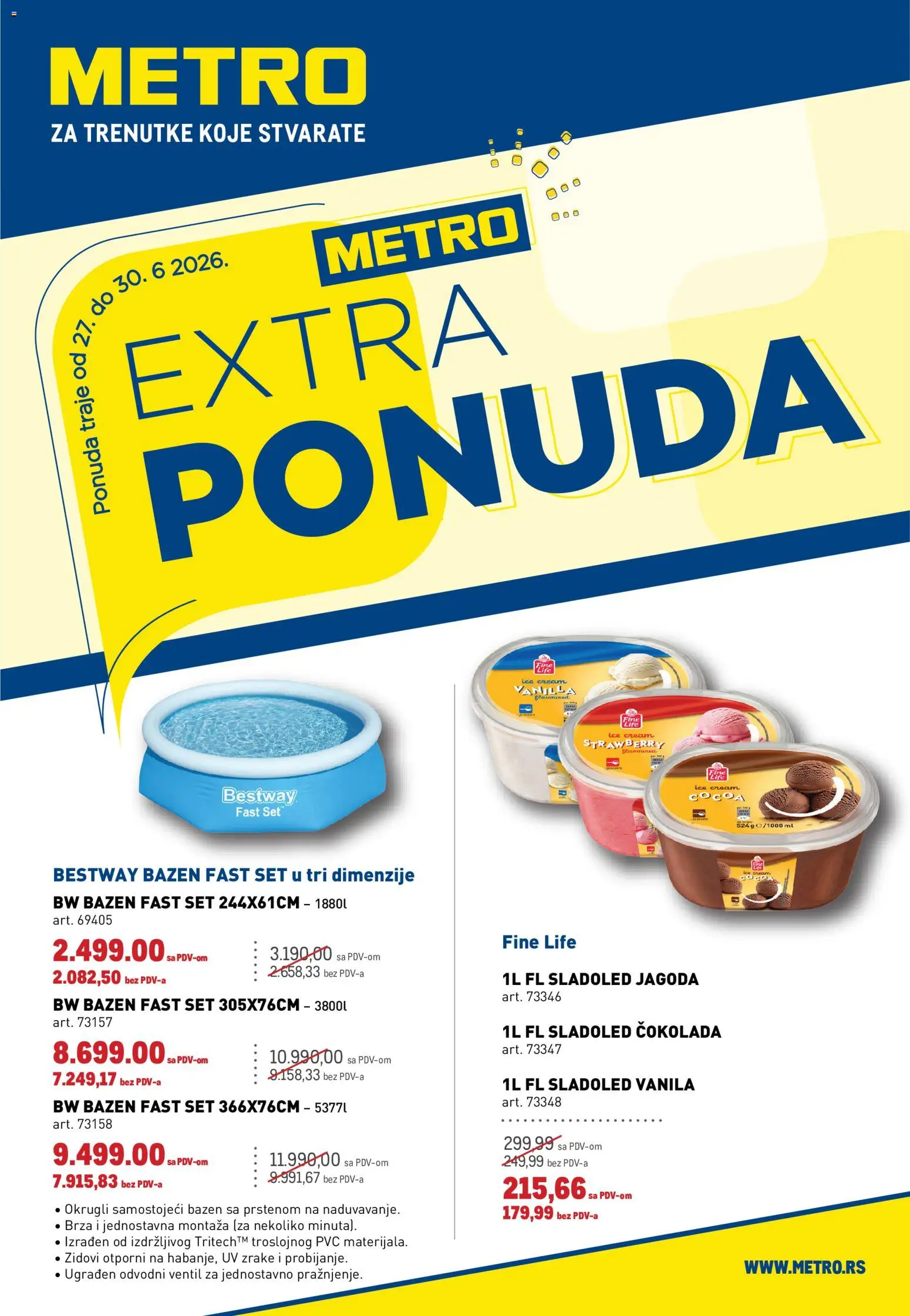 Metro katalog - važi od 27.06.2026 | Strana: 1 | Proizvode: Sladoled, Jagoda, Čokolada