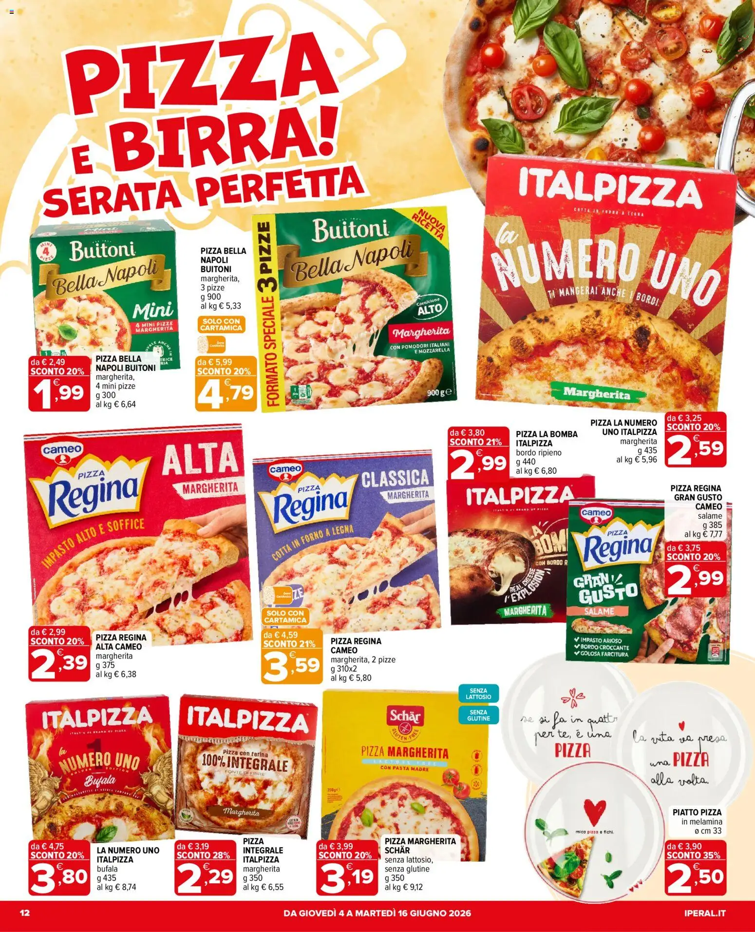 Volantino Iperal del 04.06.2026 | Pagina: 12 | Prodotti: Salame, Farina, Piatto, Forno
