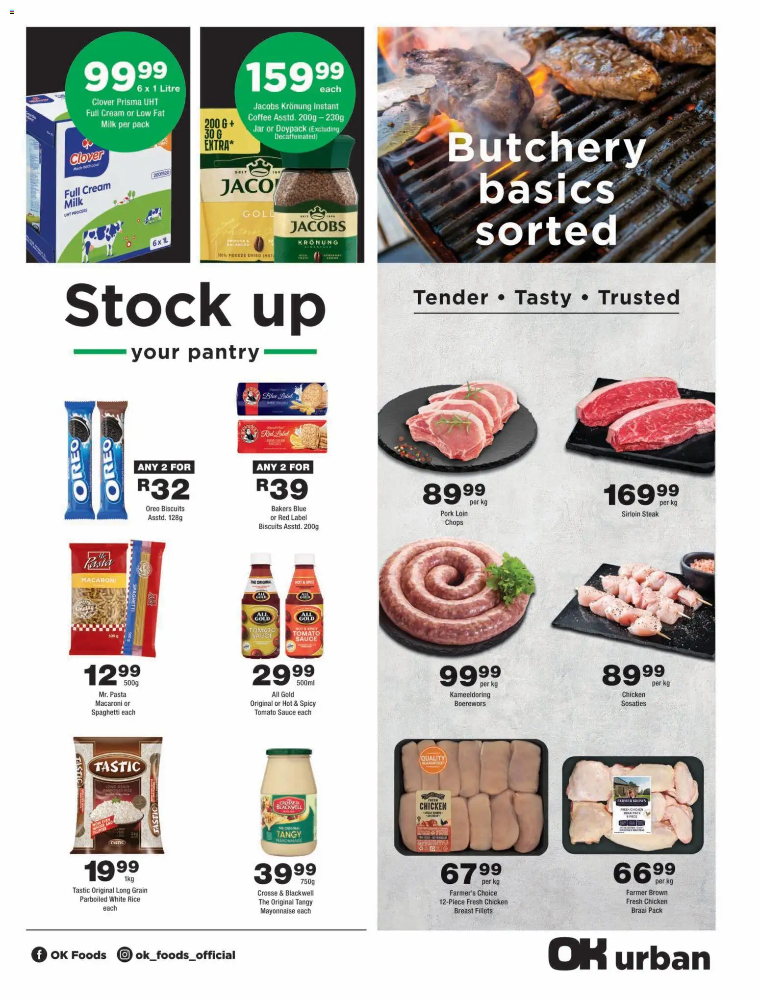 New OK Foods catalogue – valid from 25/08/2026 | Page: 3 | Products: Oreo, Biscuits, Cream, Mayonnaise