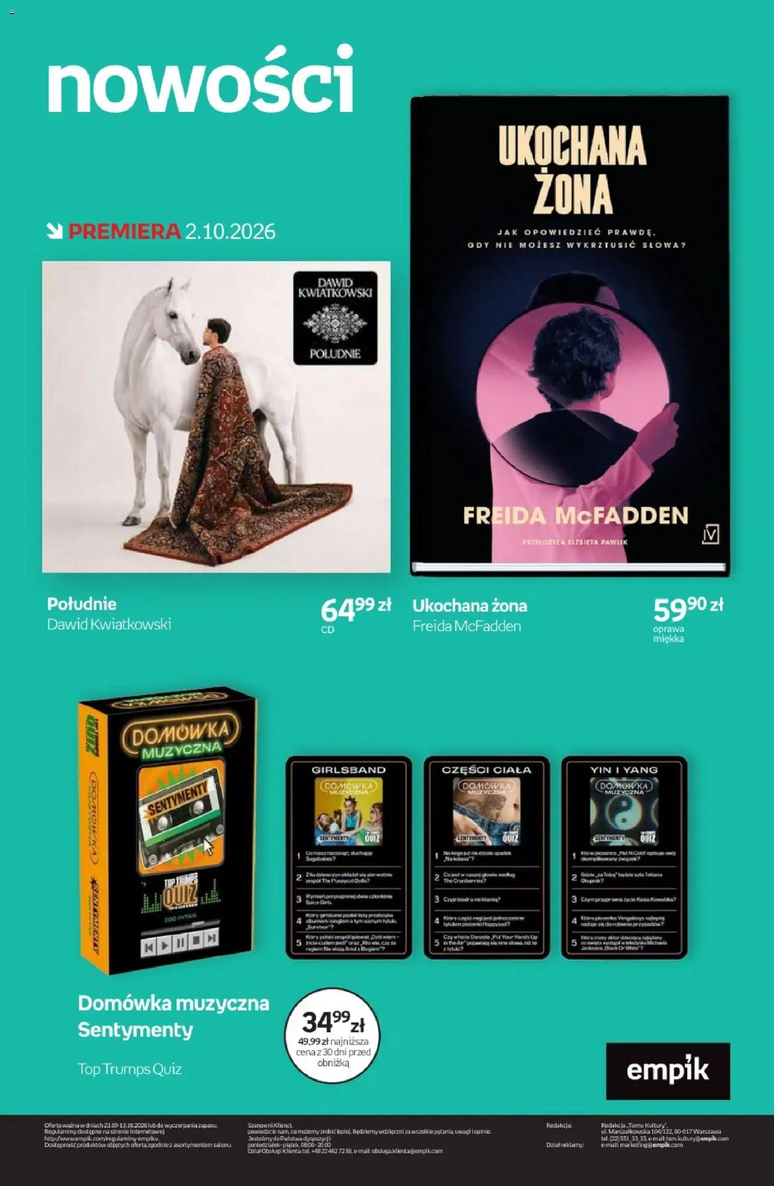 Empik promocje od 23.09.2026 | Strona: 168 | Produkty: Top