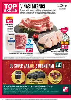 Mercator katalog akcije – veljaven od 18.06.2026 | Stran: 4 | Izdelki: Zar, Zrezki, Grill