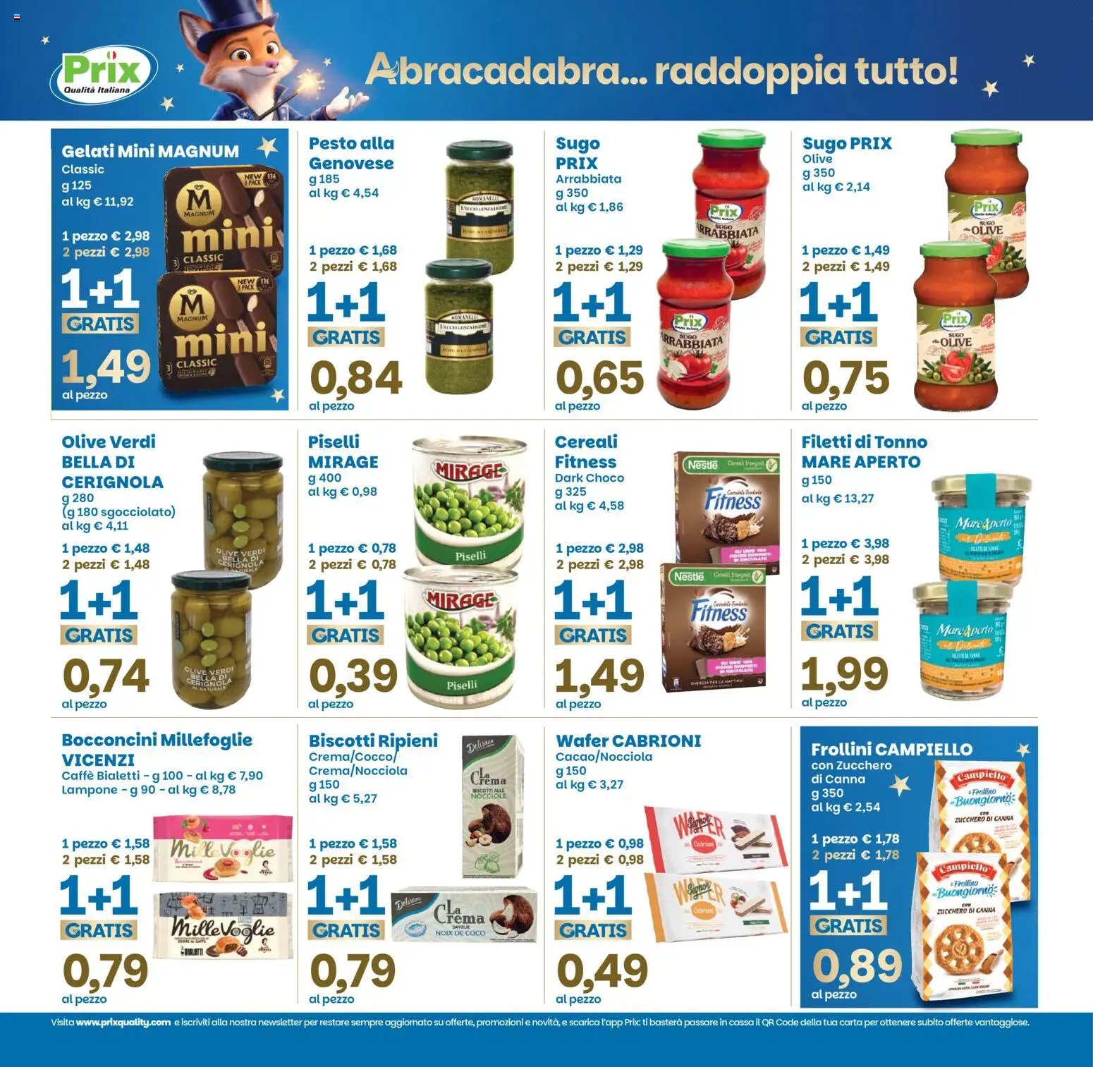 Volantino Prix del 01/09/2026 | Pagina: 5 | Prodotti: Crema, Caffè, Pesto, Sugo